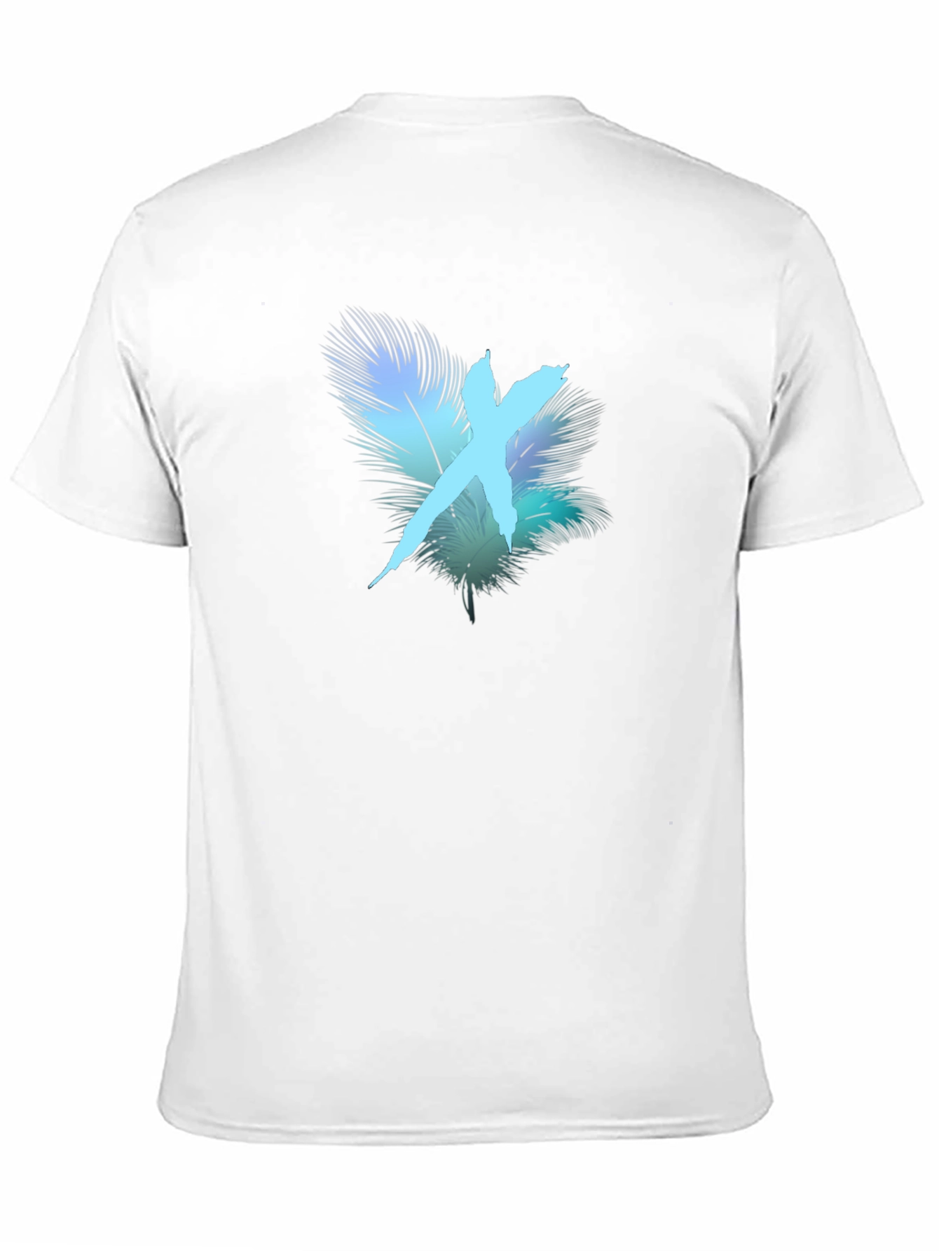 Feather X Graphic Black T-Shirt - Stylish Casual Wear