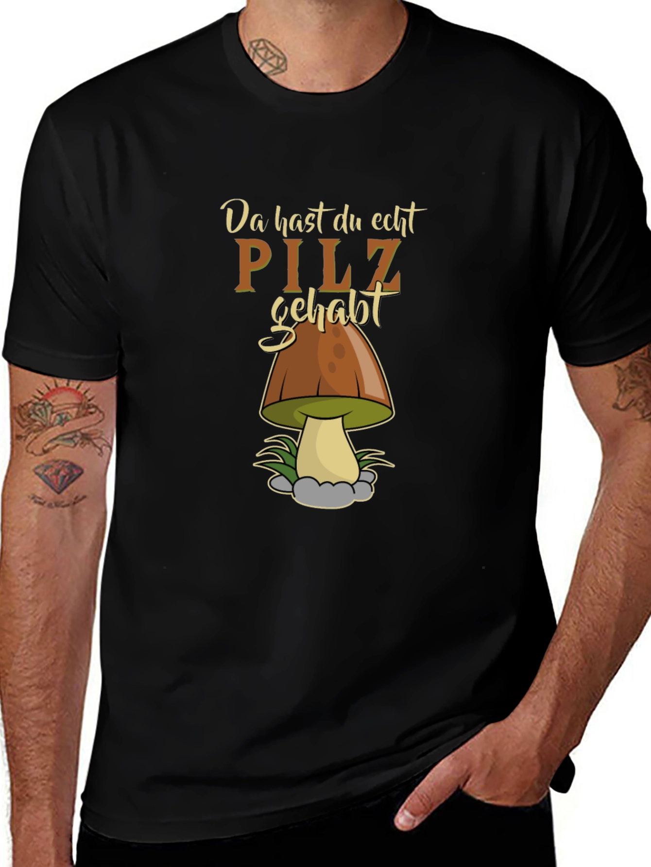 Funny Pilz Gehabt Mushroom Graphic Tee