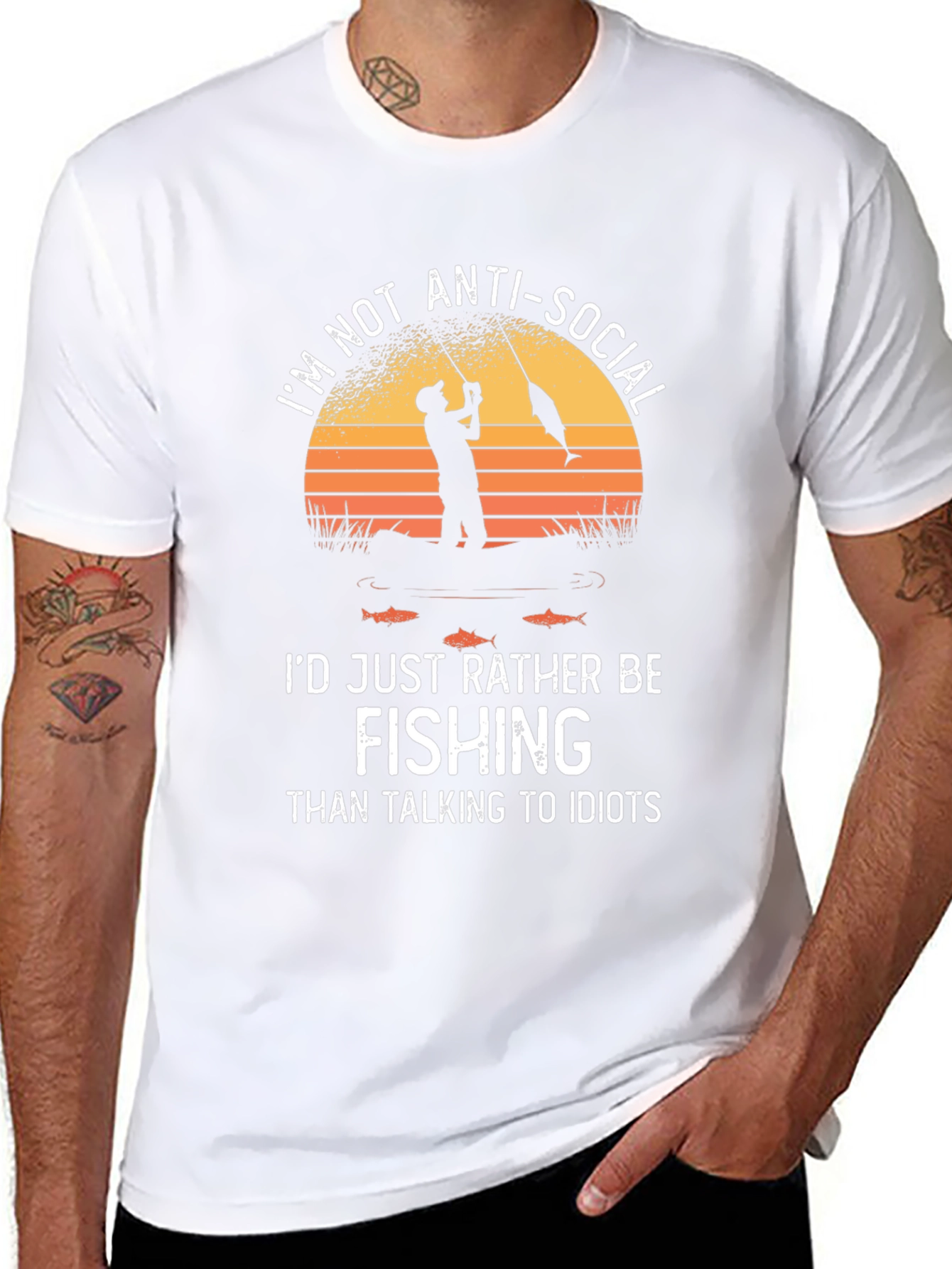 Fishing T-Shirt: Im Not Anti-Social
