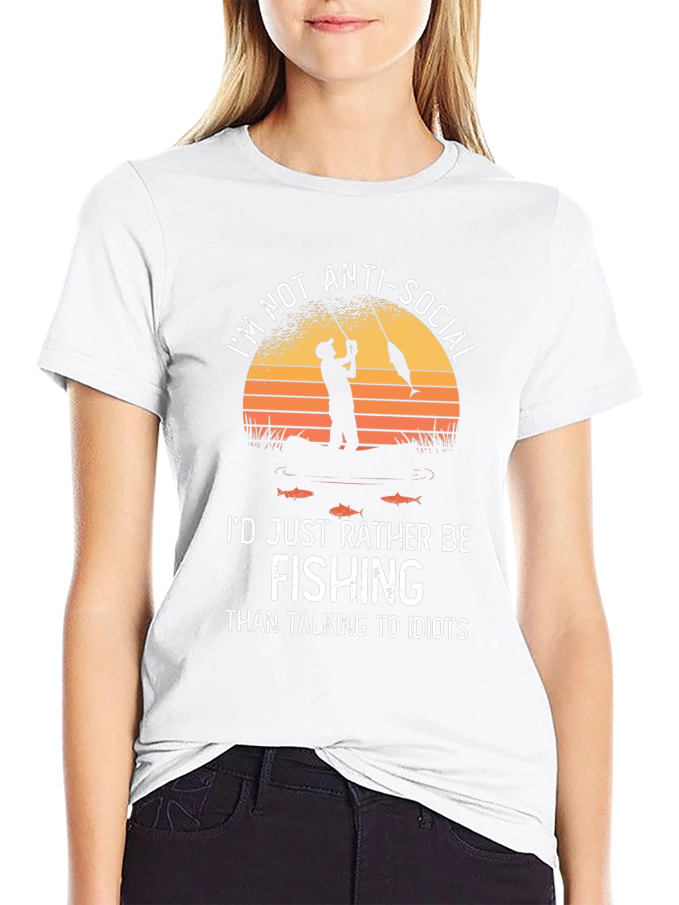Fishing T-Shirt: Im Not Anti-Social