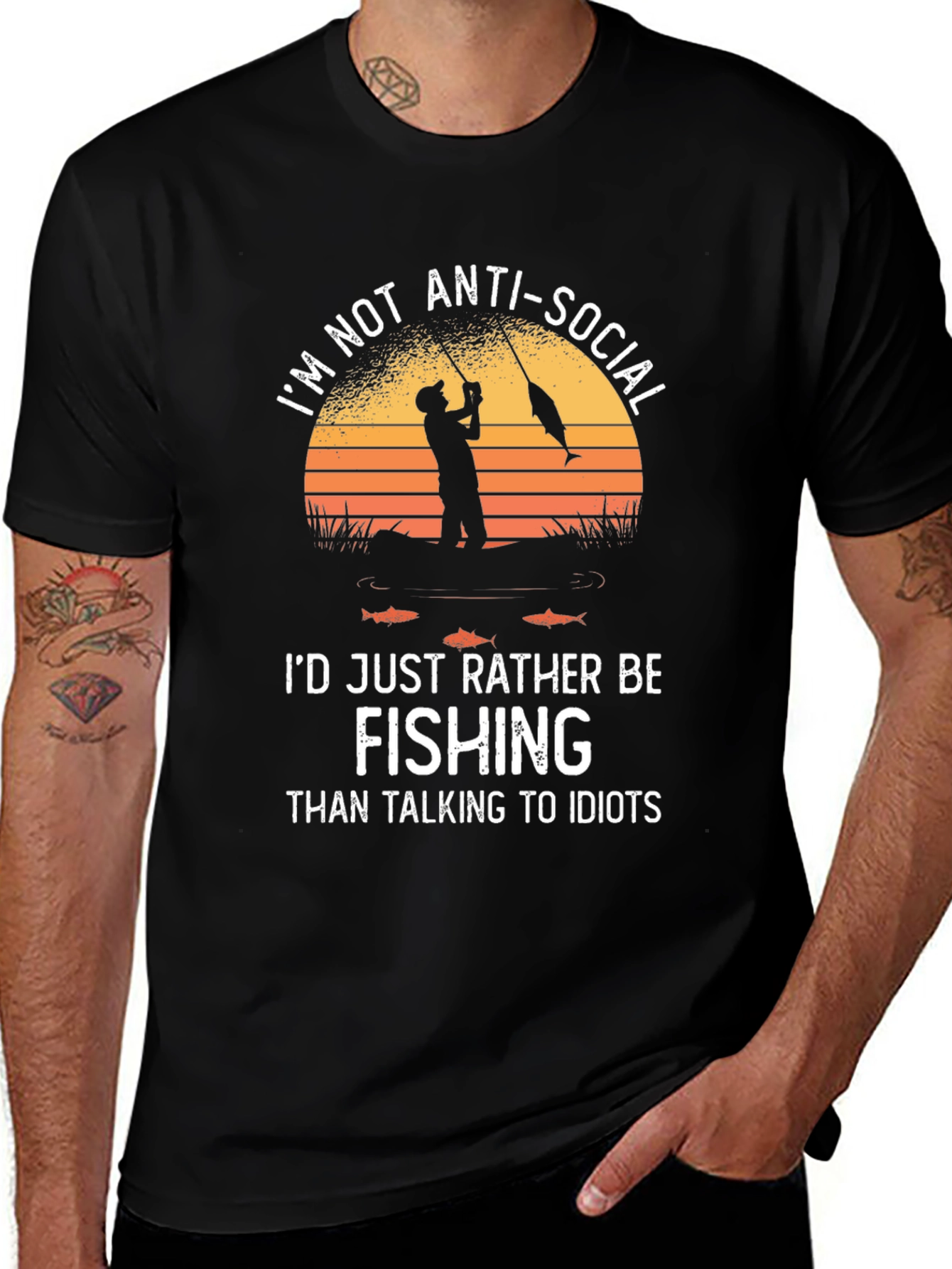 Fishing T-Shirt: Im Not Anti-Social