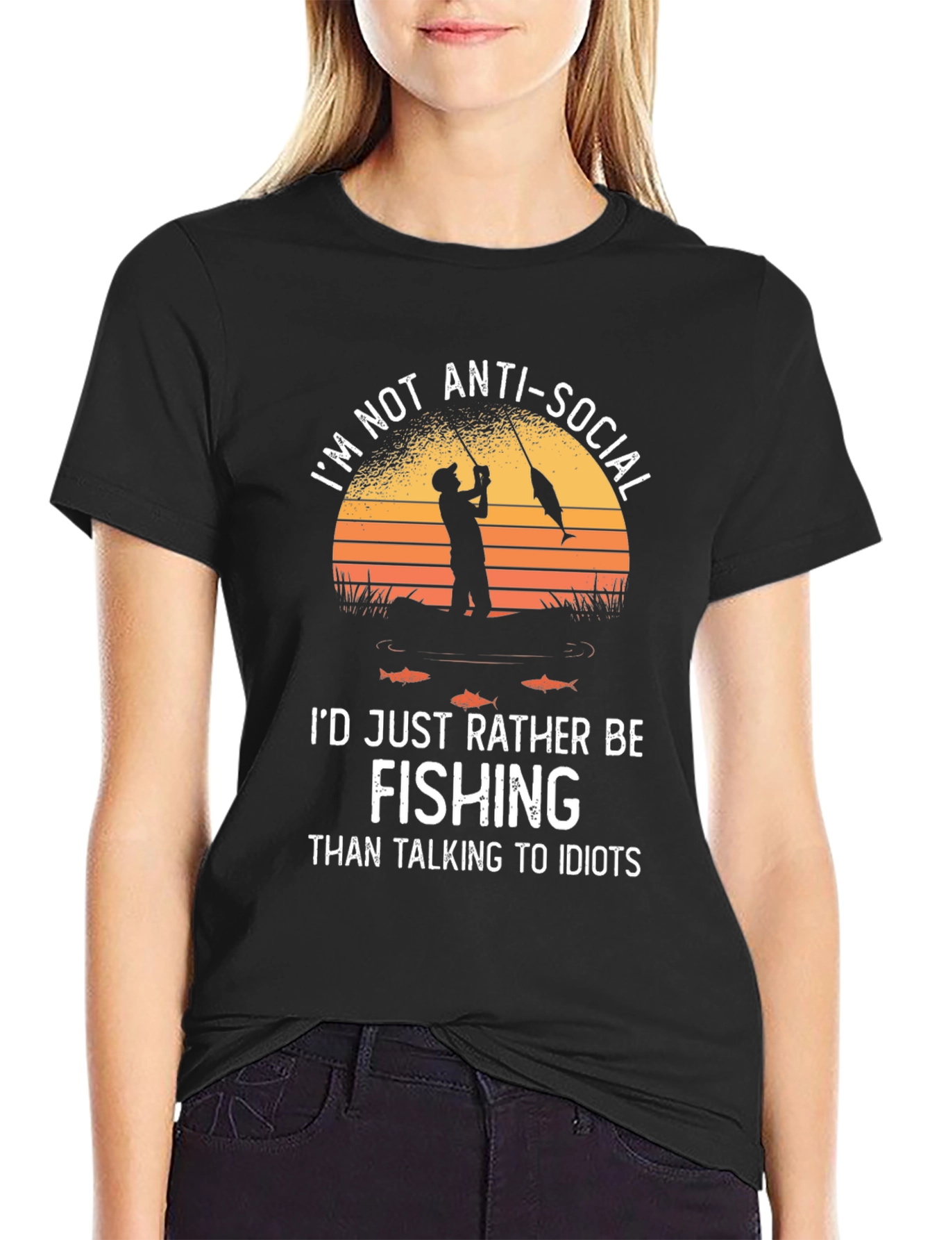 Fishing T-Shirt: Im Not Anti-Social
