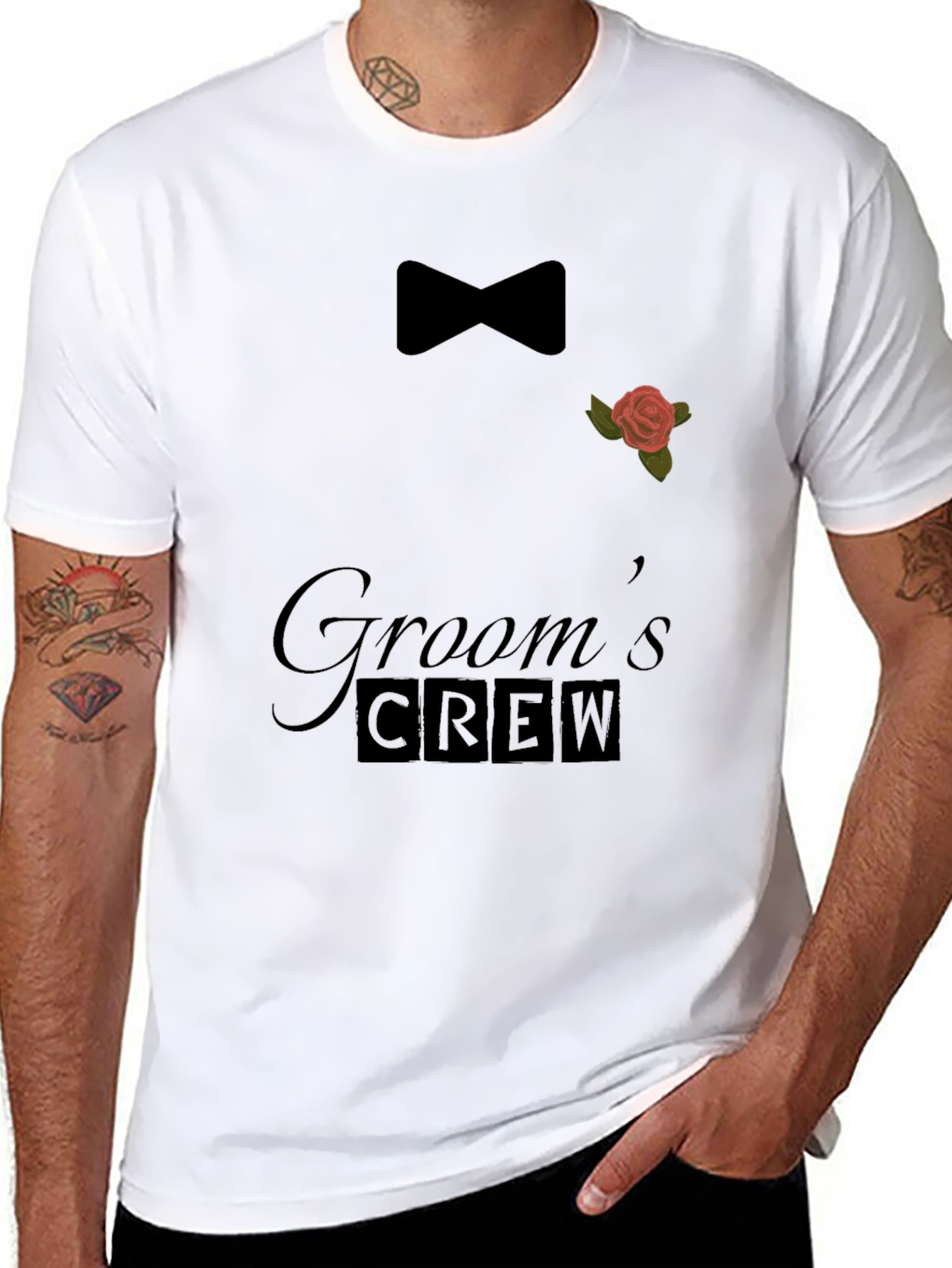 Grooms Crew Graphic T-Shirt