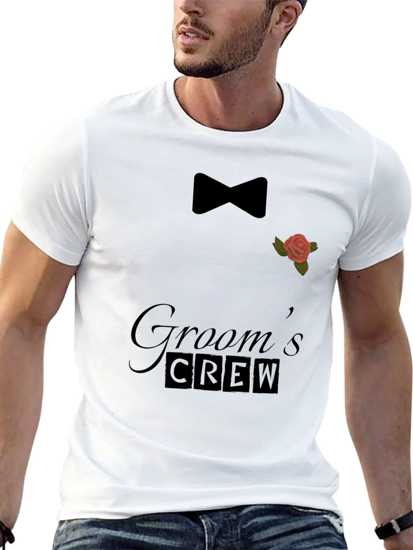 Grooms Crew Graphic T-Shirt