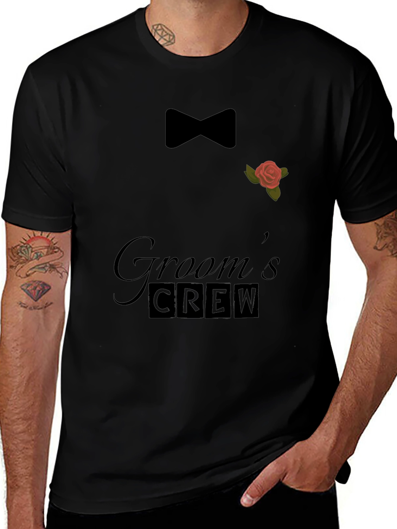 Grooms Crew Graphic T-Shirt