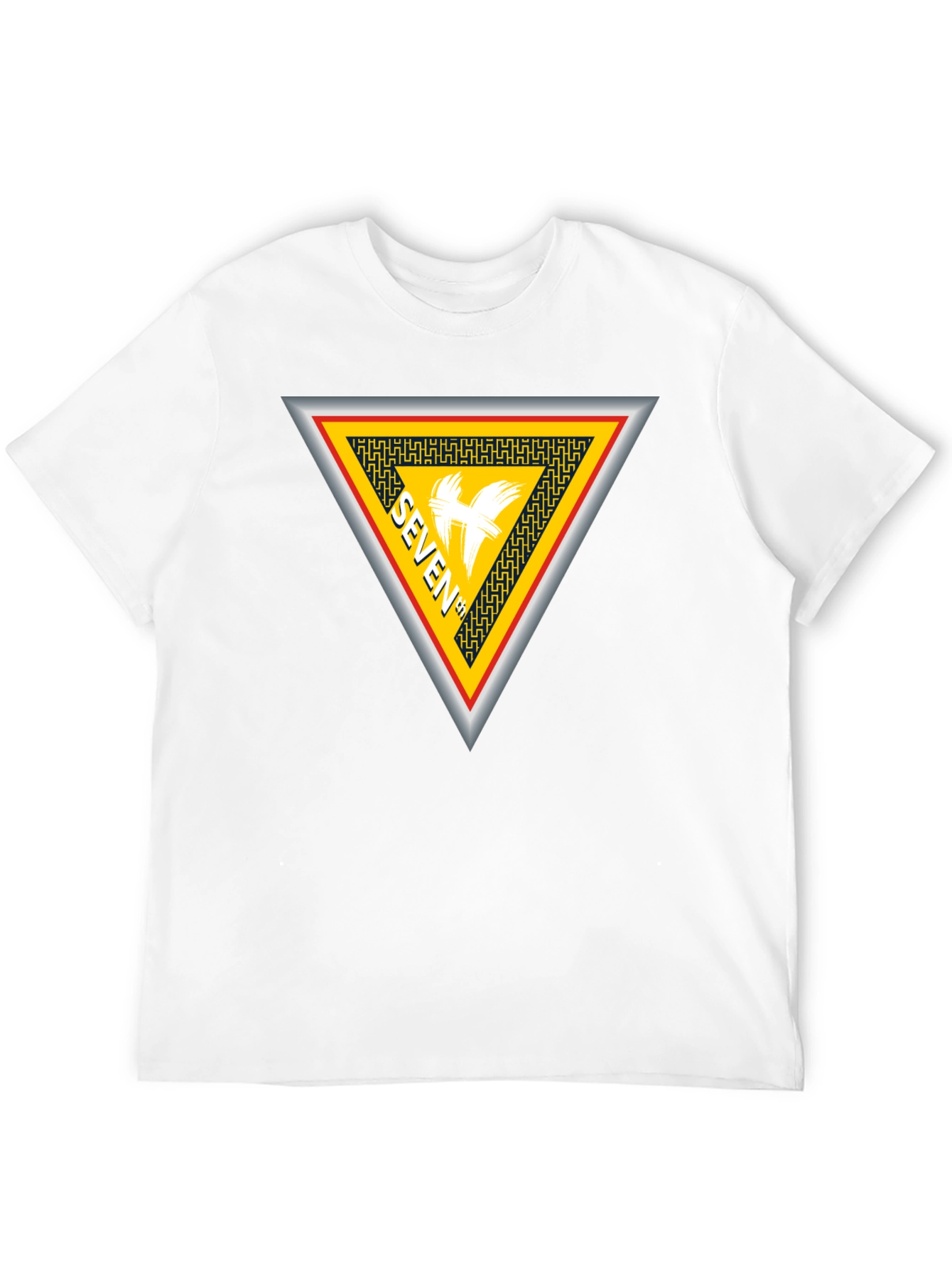 Seven T-Shirt Black Cotton Unique Design