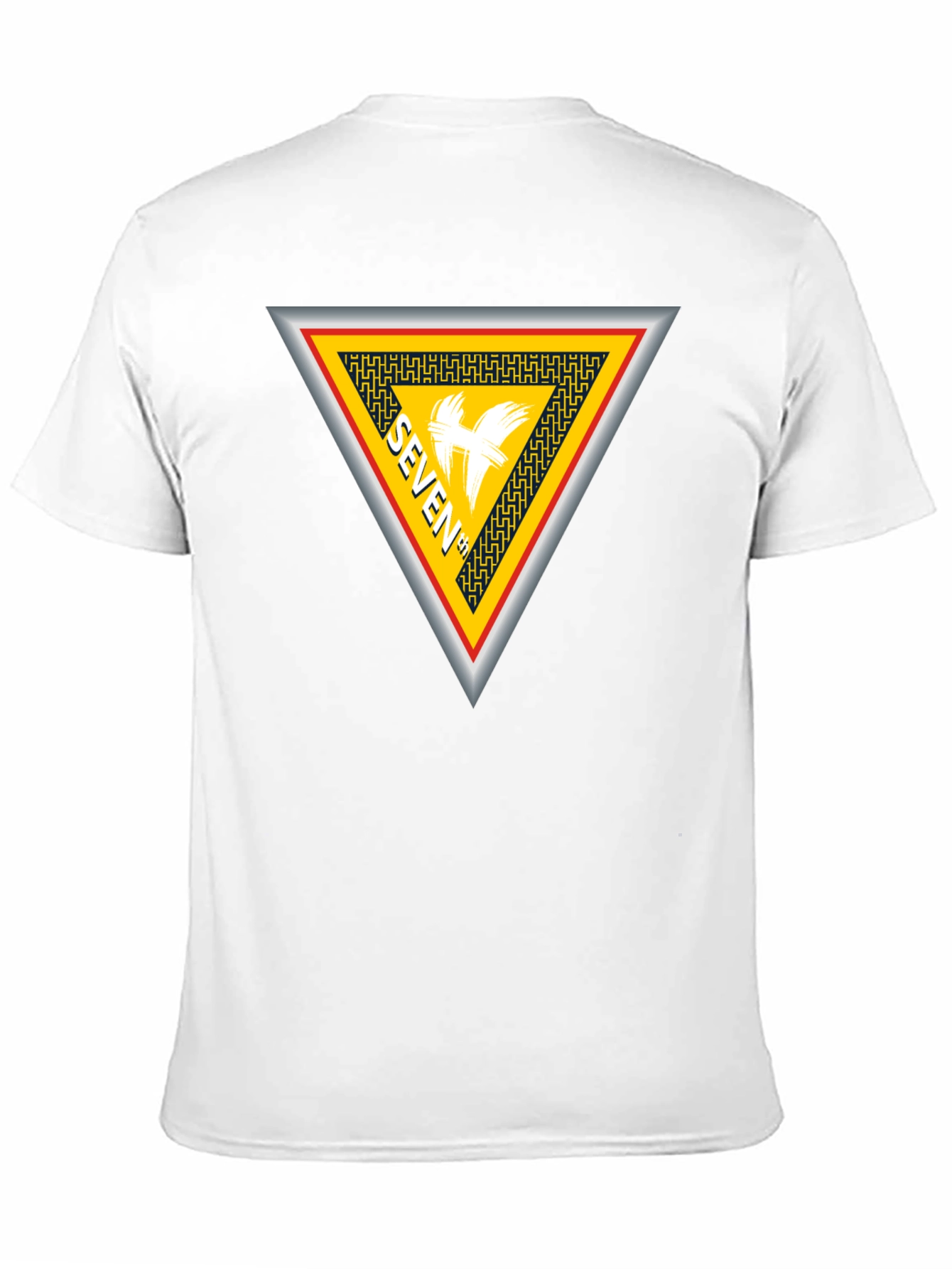 Seven T-Shirt Black Cotton Unique Design