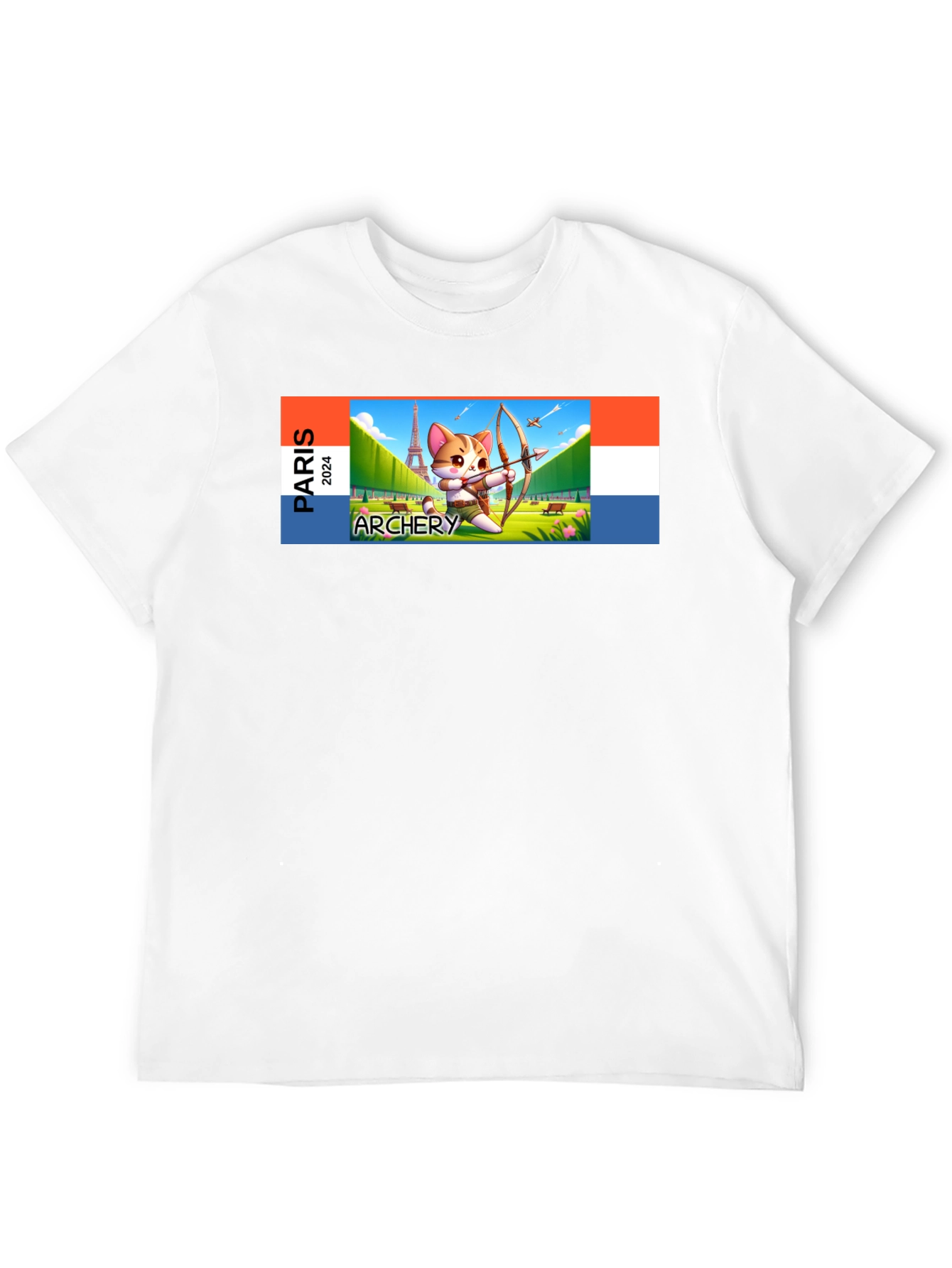 Paris 2024 Archery Cat T-Shirt