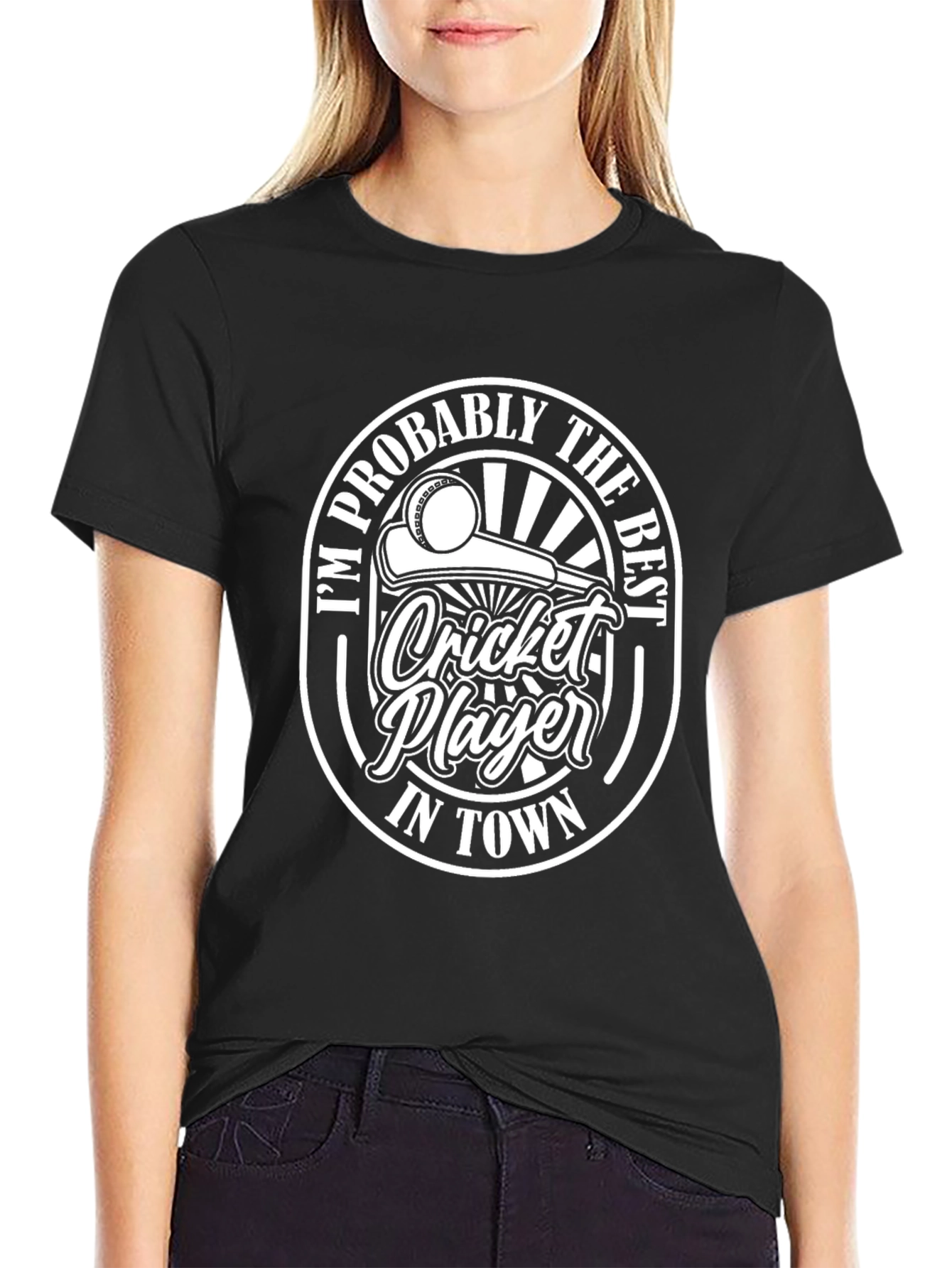 Cricket Player T-Shirt - Im Probably the Best