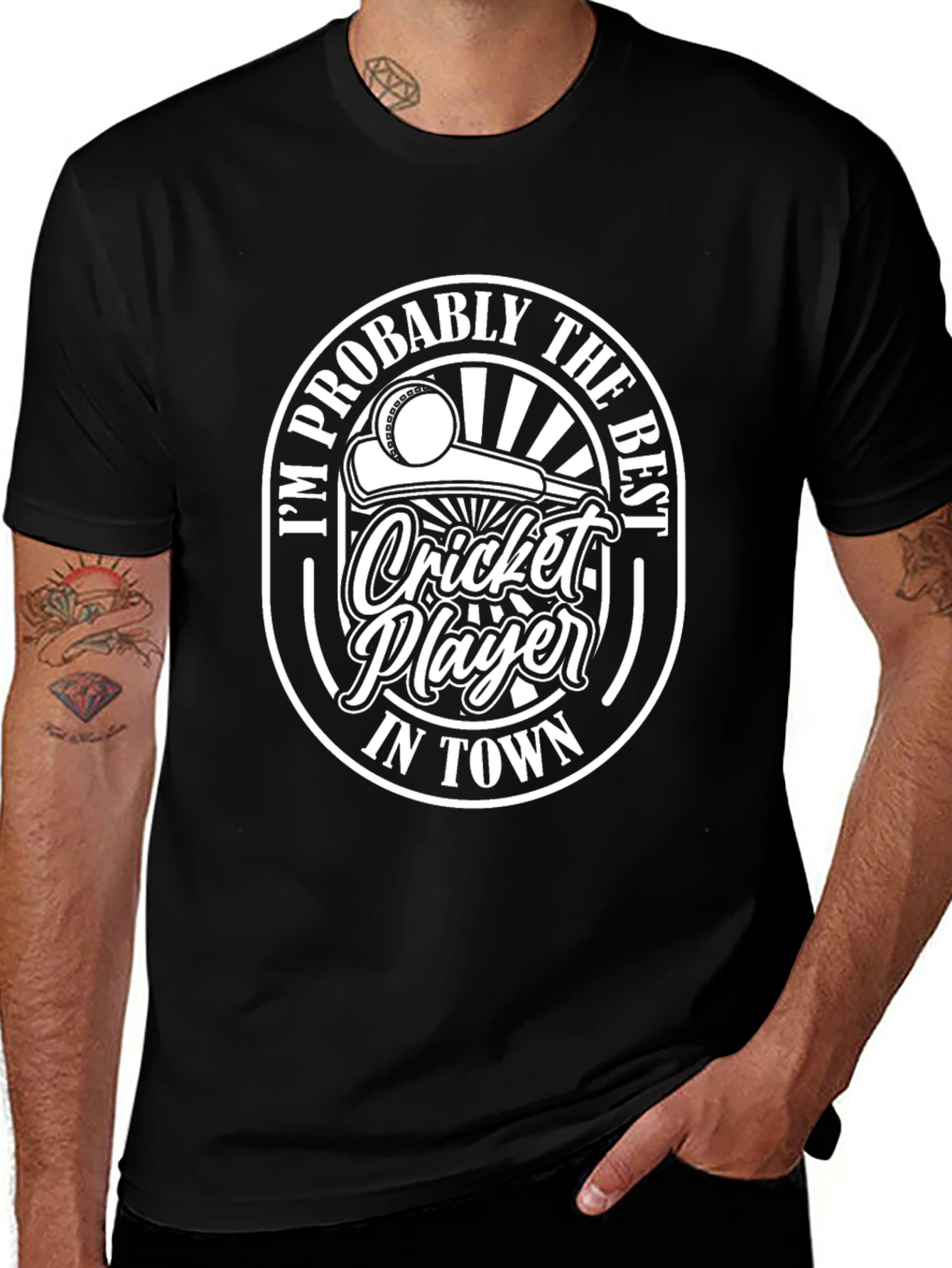Cricket Player T-Shirt - Im Probably the Best