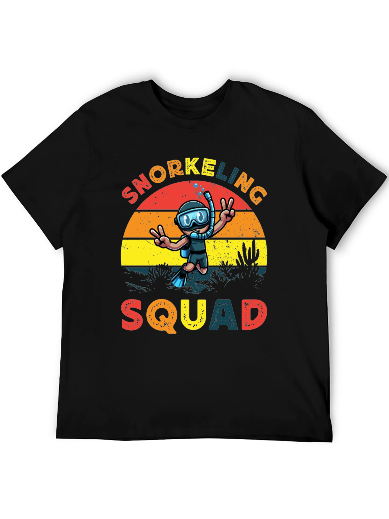 Snorkeling Squad T-Shirt - Retro Diver Design