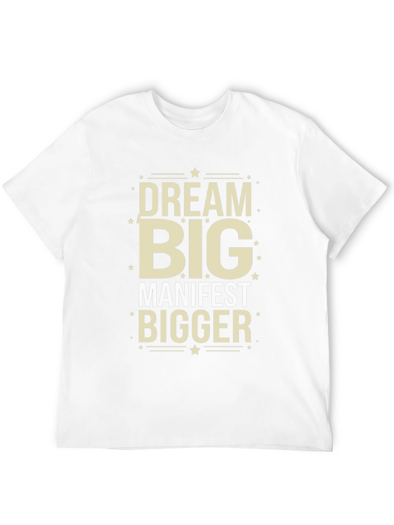 Dream Big Manifest Bigger Black Graphic Tee