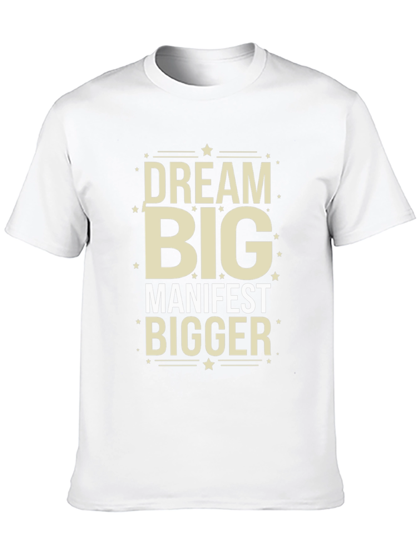 Dream Big Manifest Bigger Black Graphic Tee