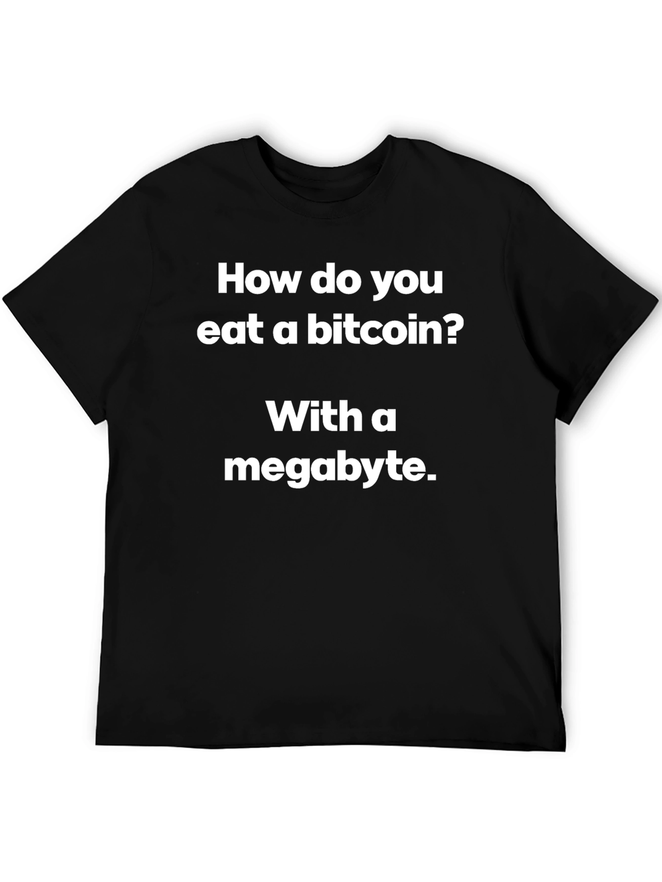 Bitcoin Megabyte Joke T-Shirt