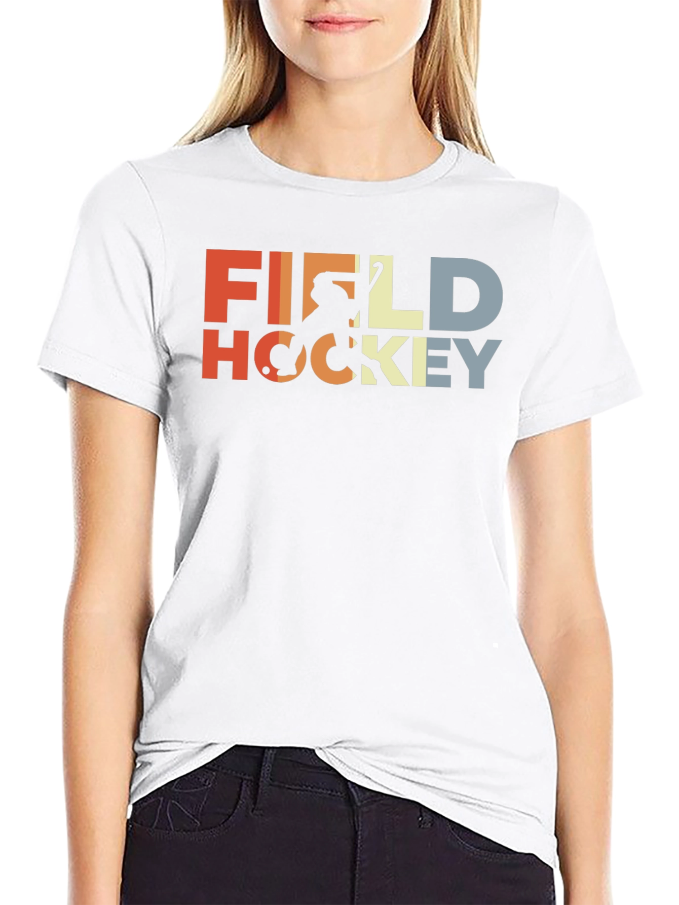Retro Field Hockey Graphic Tee