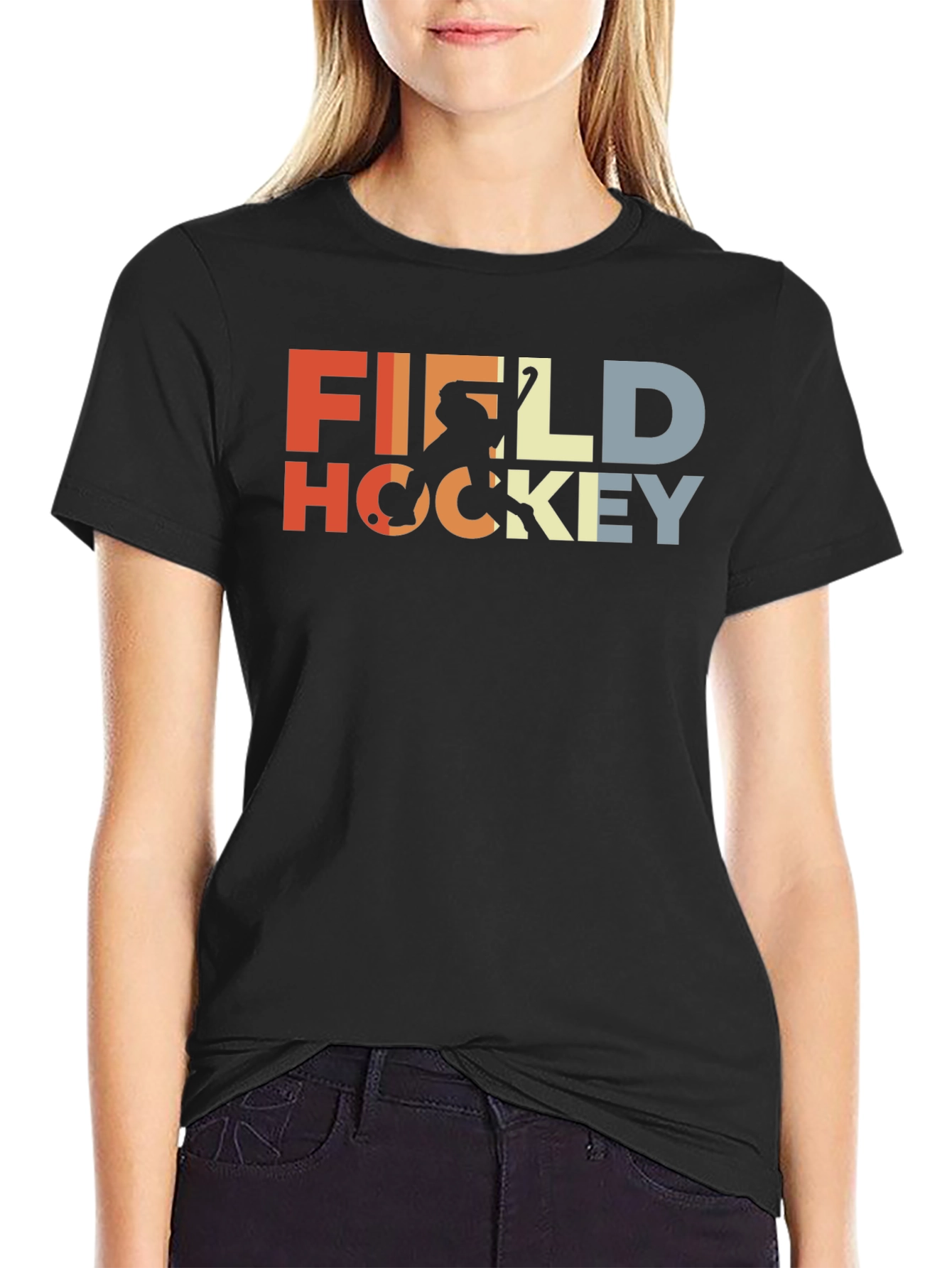 Retro Field Hockey Graphic Tee