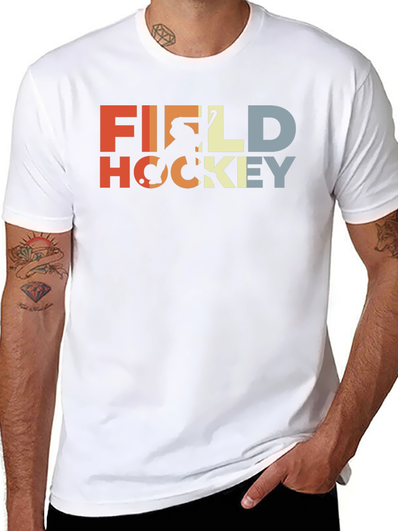 Retro Field Hockey Graphic Tee
