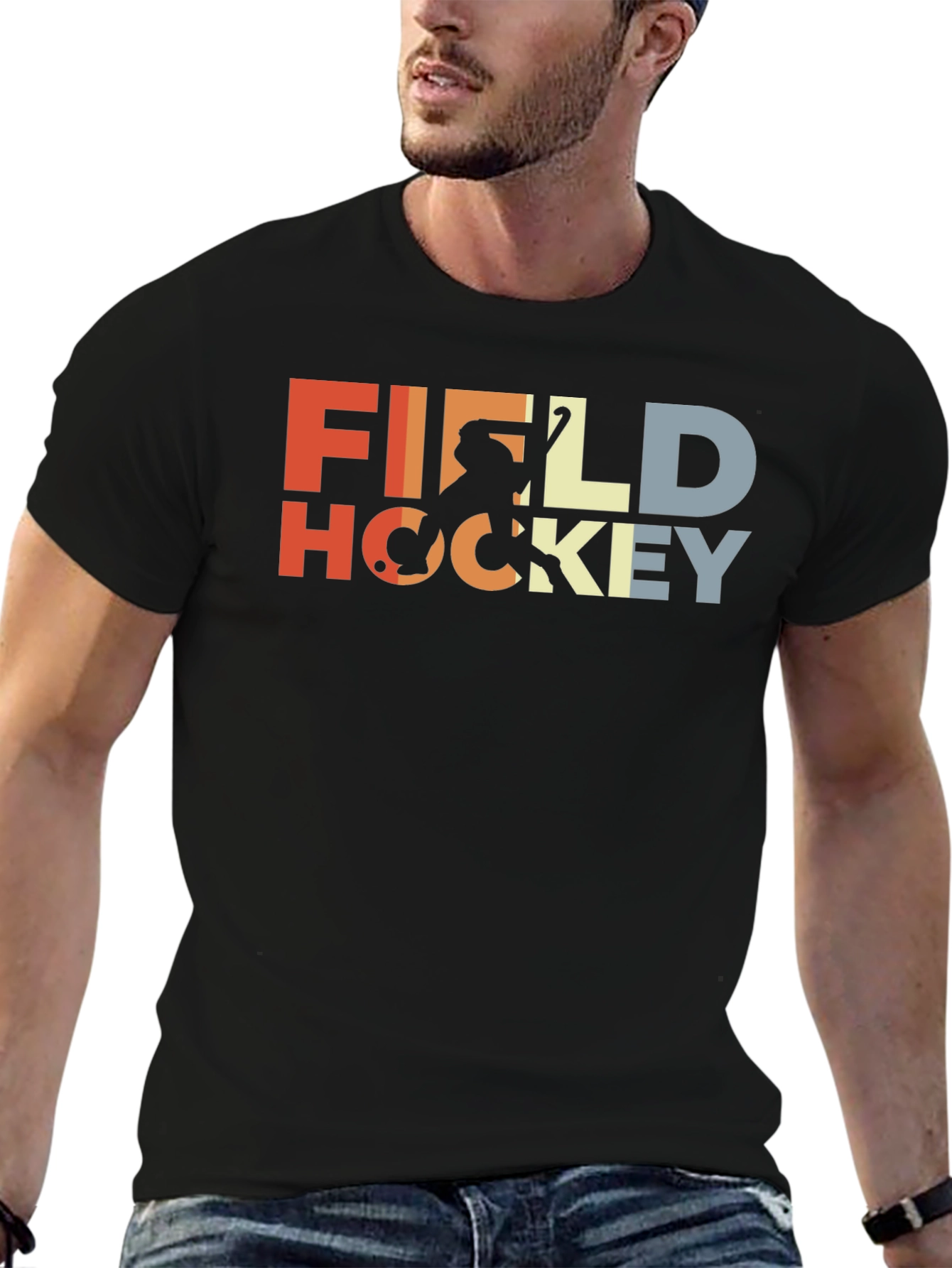 Retro Field Hockey Graphic Tee