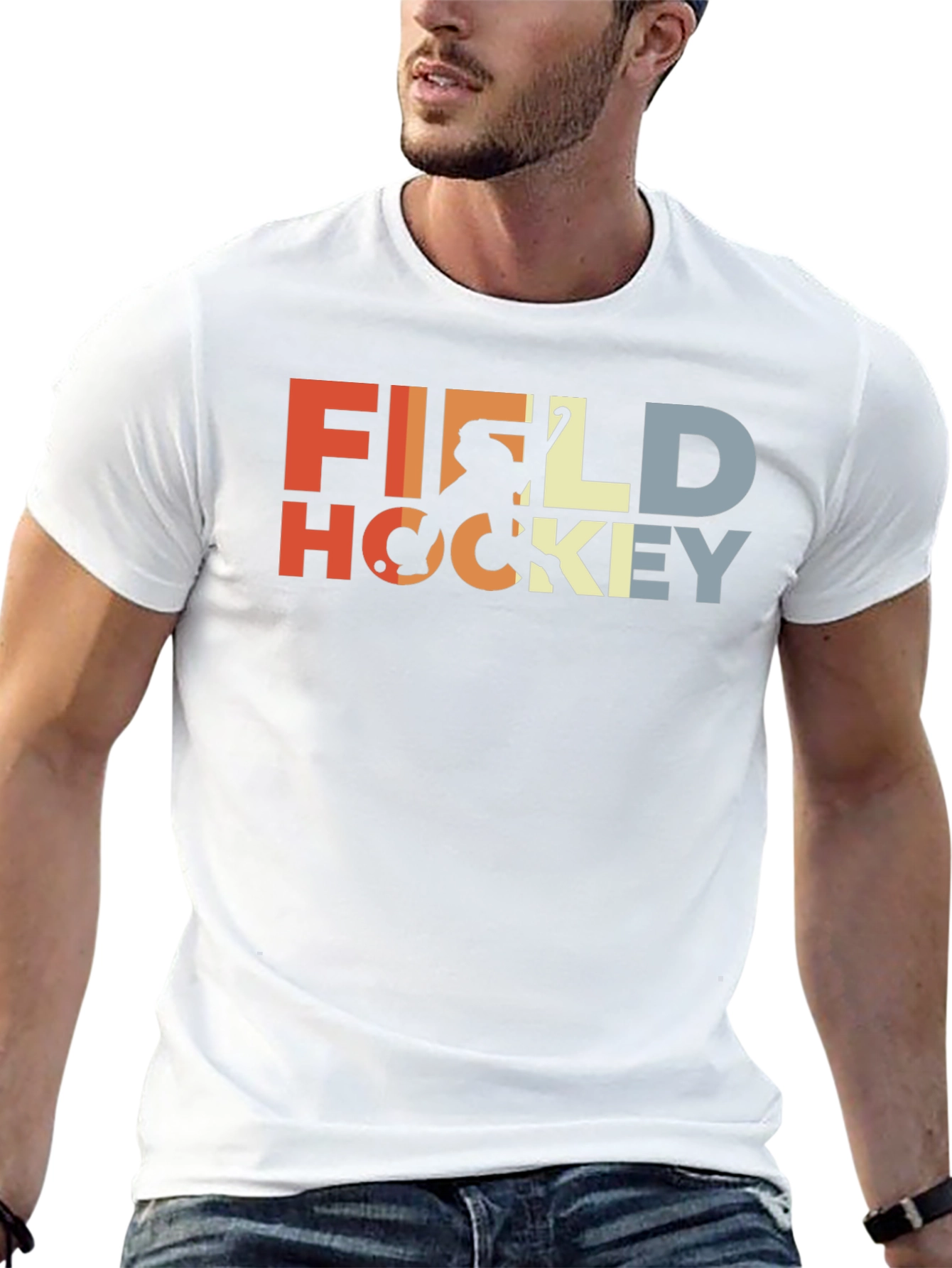 Retro Field Hockey Graphic Tee