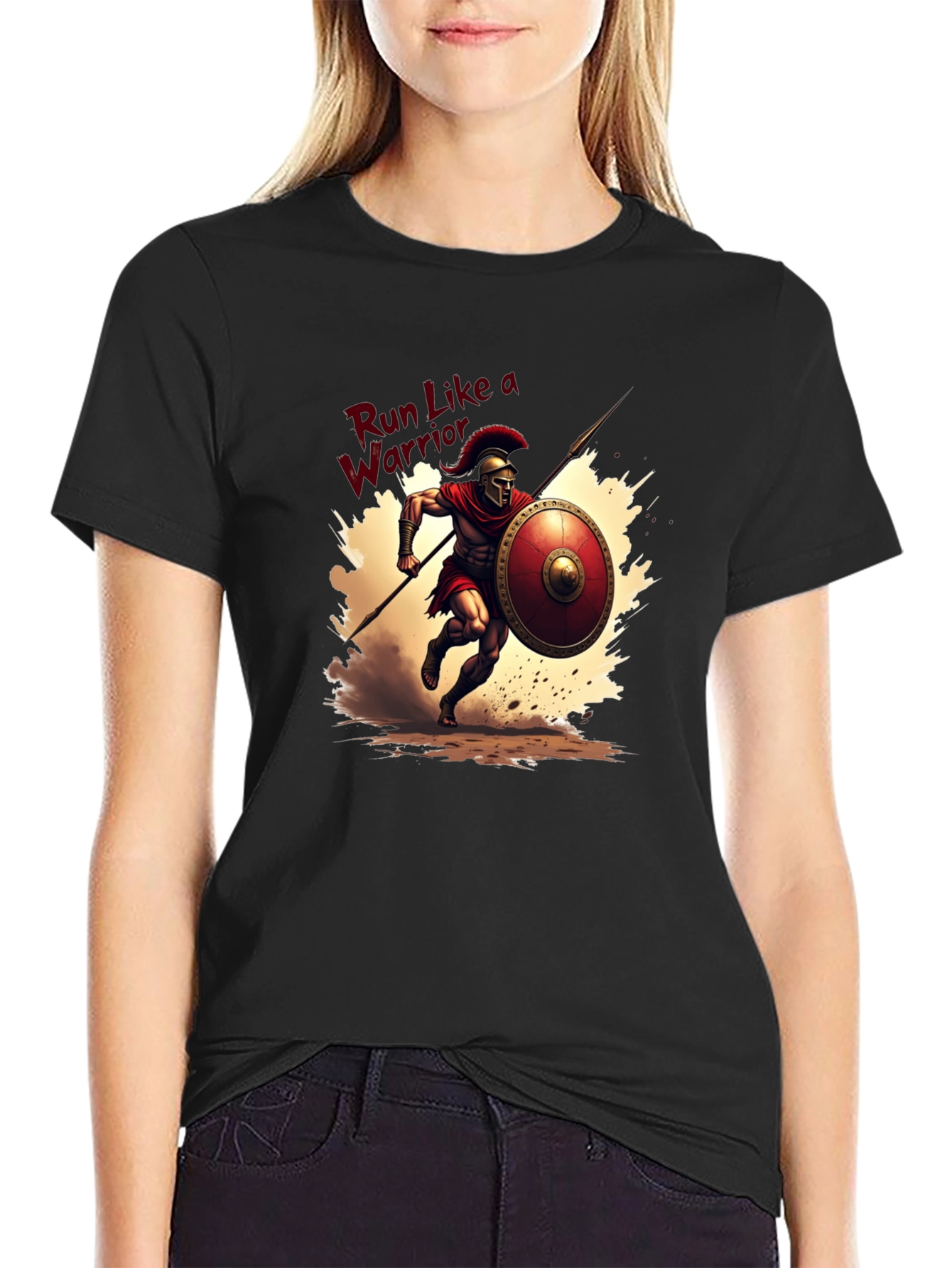 Run Like a Warrior Graphic Tee