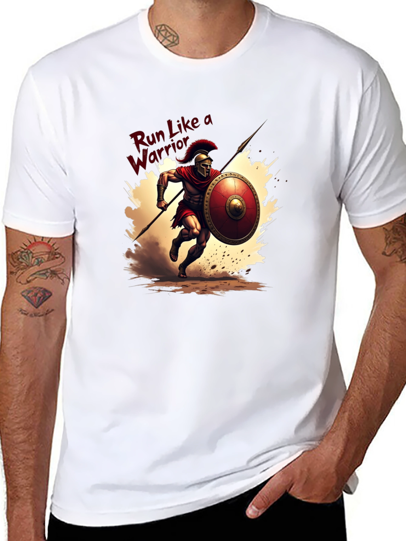 Run Like a Warrior Graphic Tee