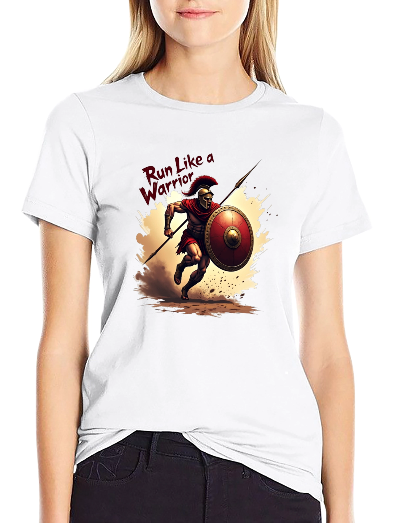 Run Like a Warrior Graphic Tee