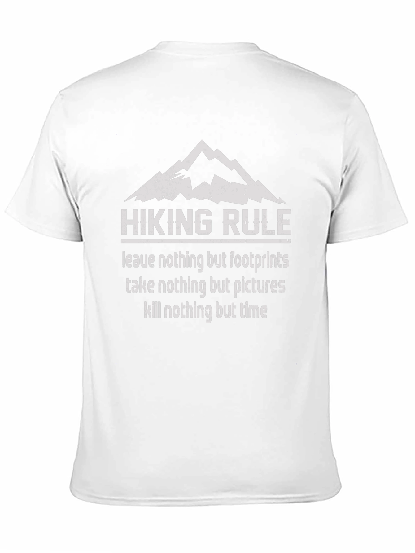 Hiking Rule Graphic Tee - Leave Only Footprints