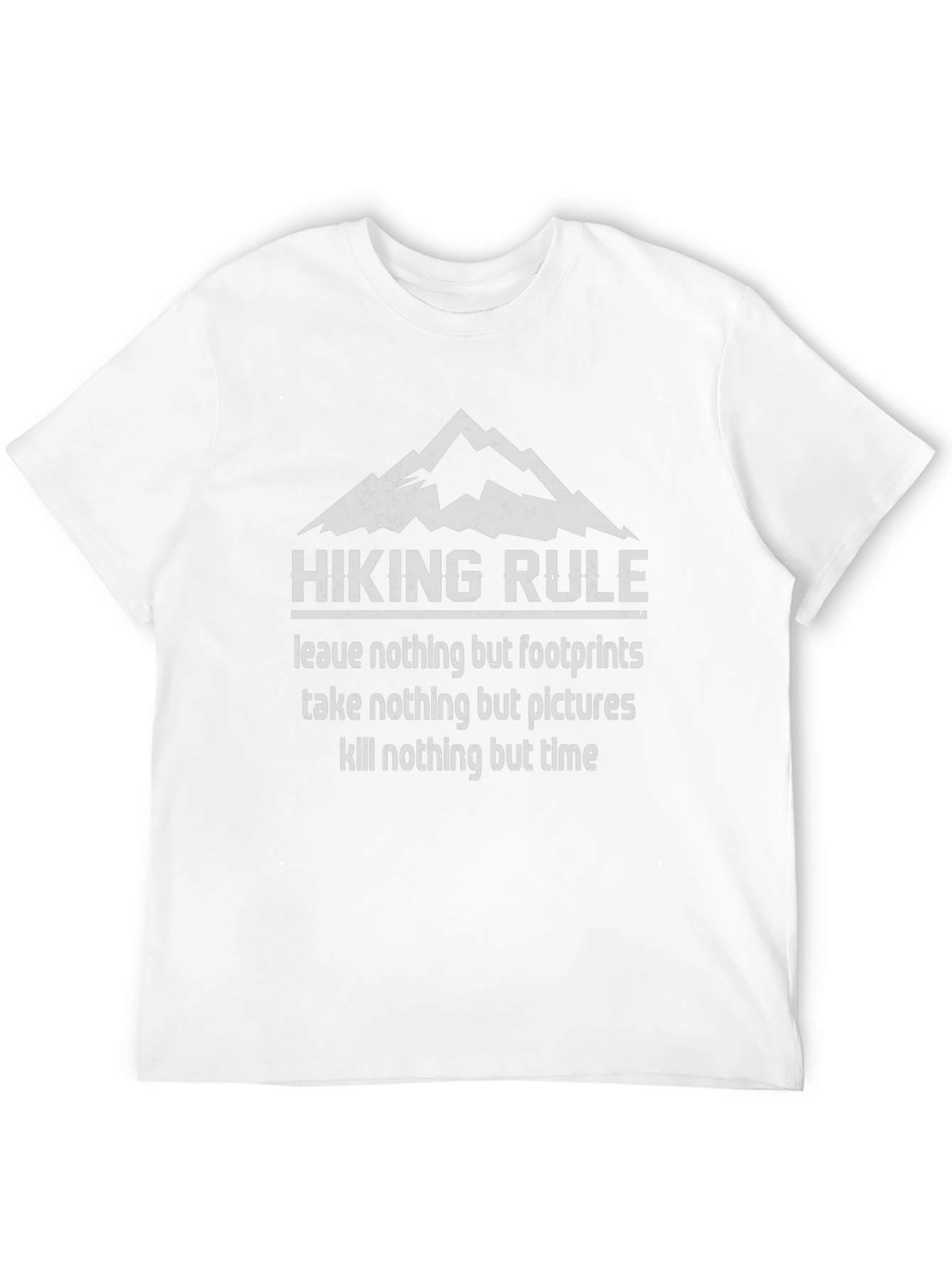 Hiking Rule Graphic Tee - Leave Only Footprints