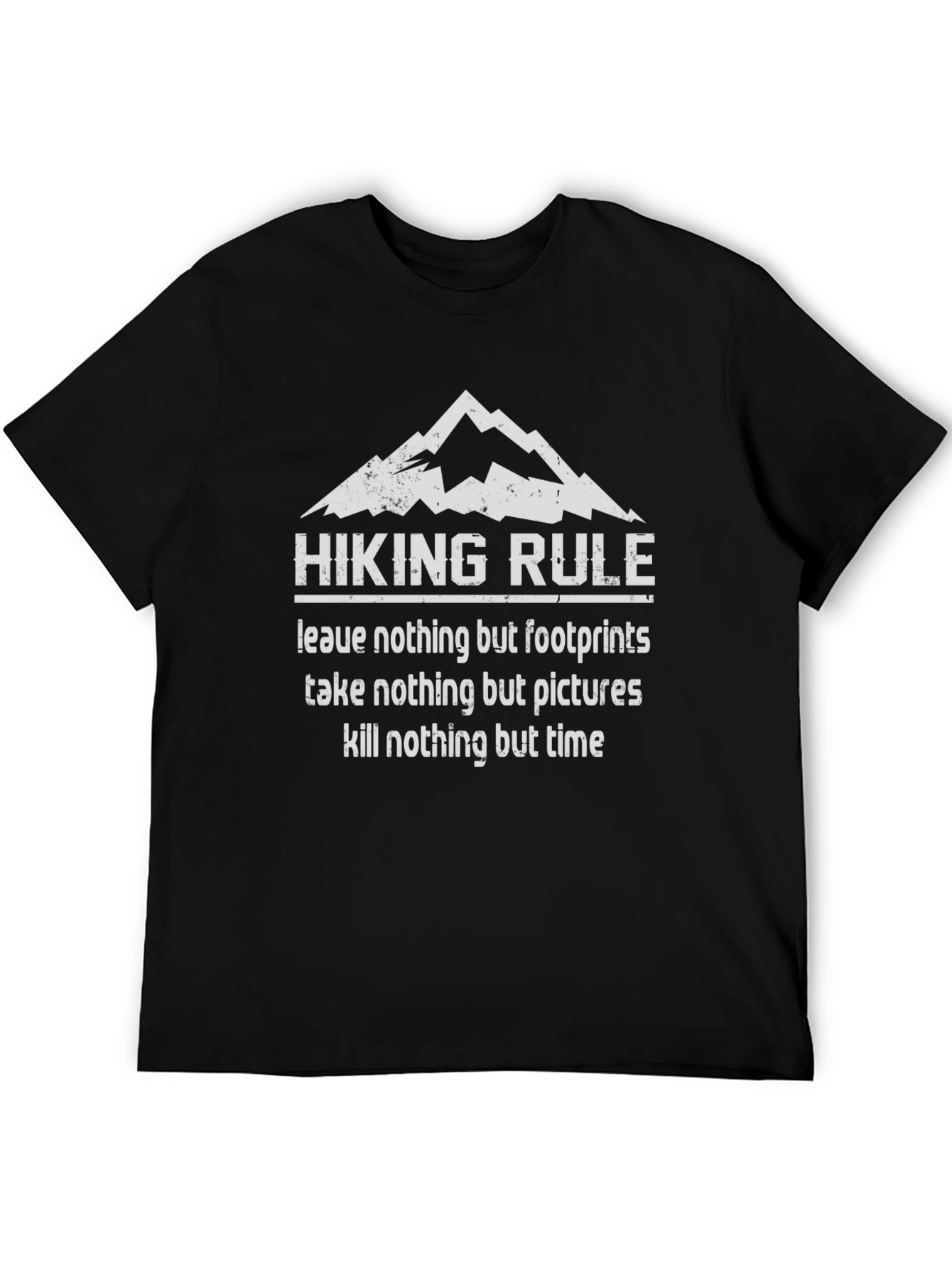 Hiking Rule Graphic Tee - Leave Only Footprints