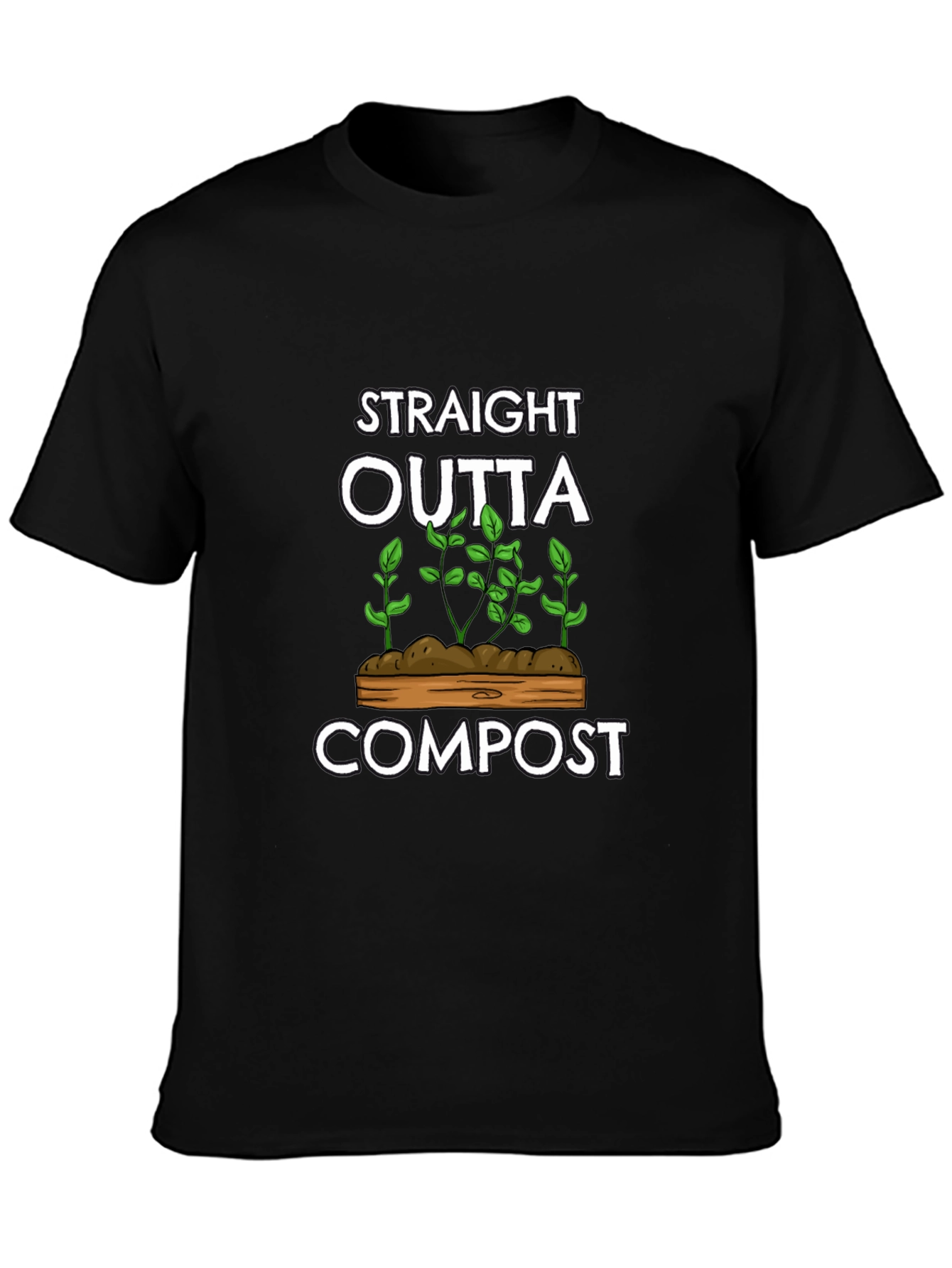 Straight Outta Compost Novelty T-Shirt