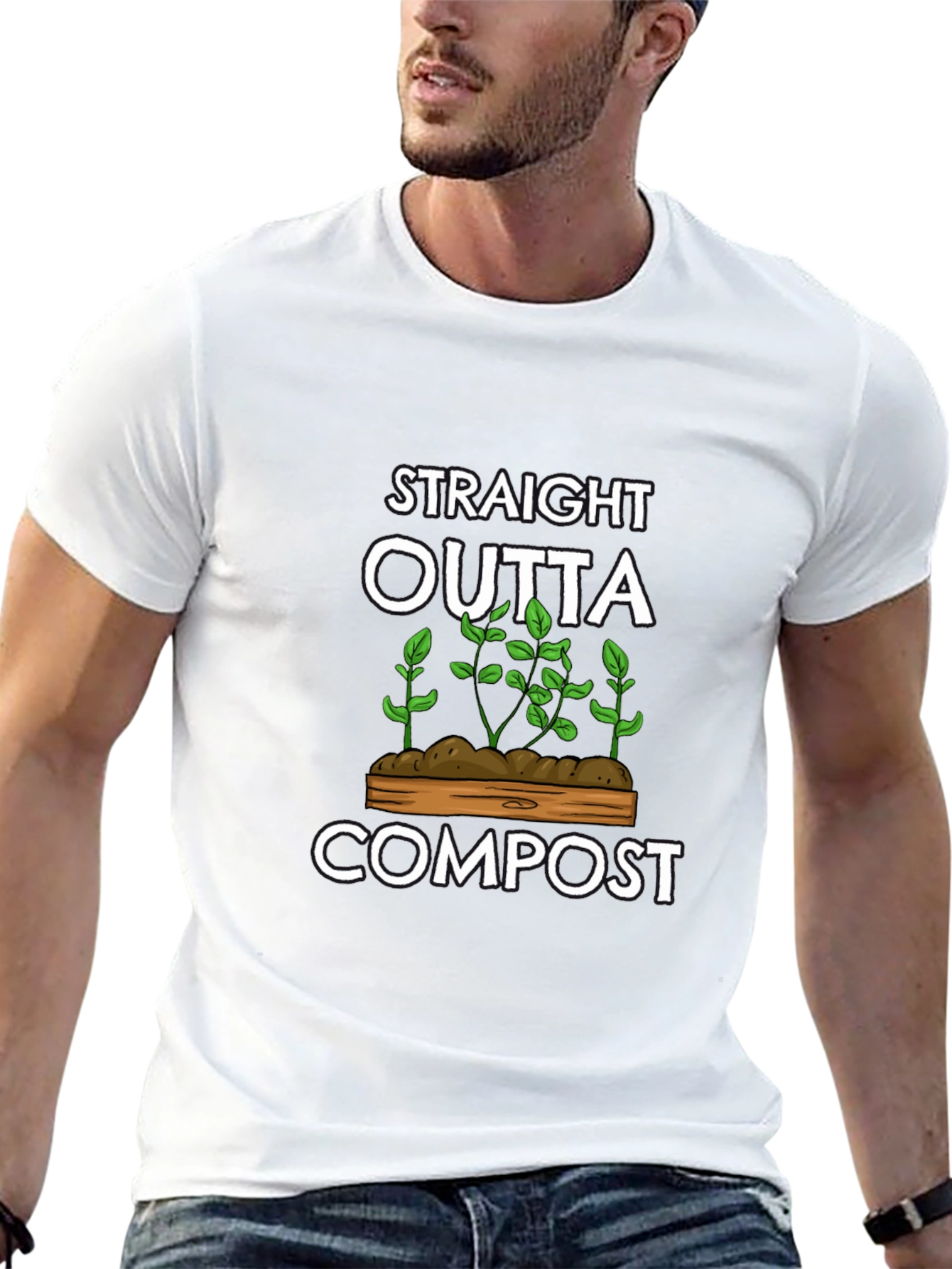 Straight Outta Compost Novelty T-Shirt