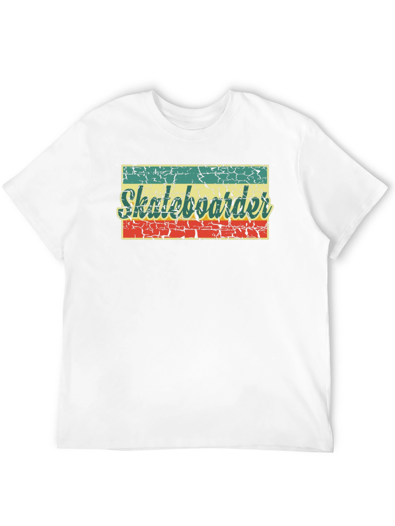 Retro Skateboarder Graphic Tee - Classic Black T-Shirt