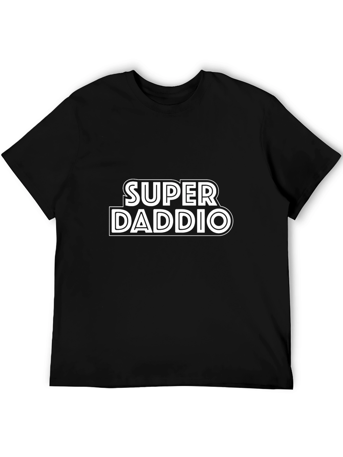 Super Daddio Black T-Shirt - Fathers Day Gift