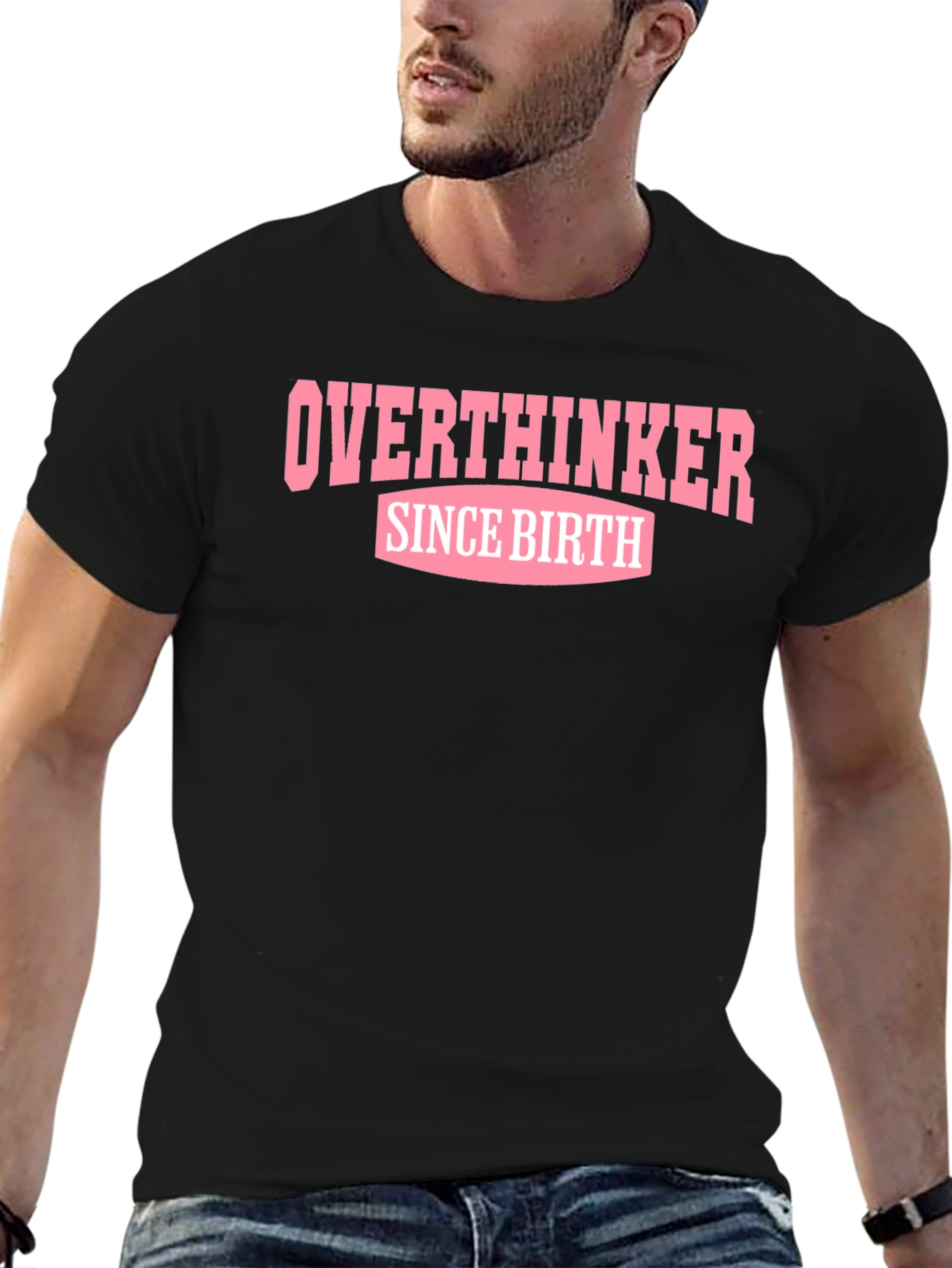 Overthinker Since Birth T-Shirt - Black