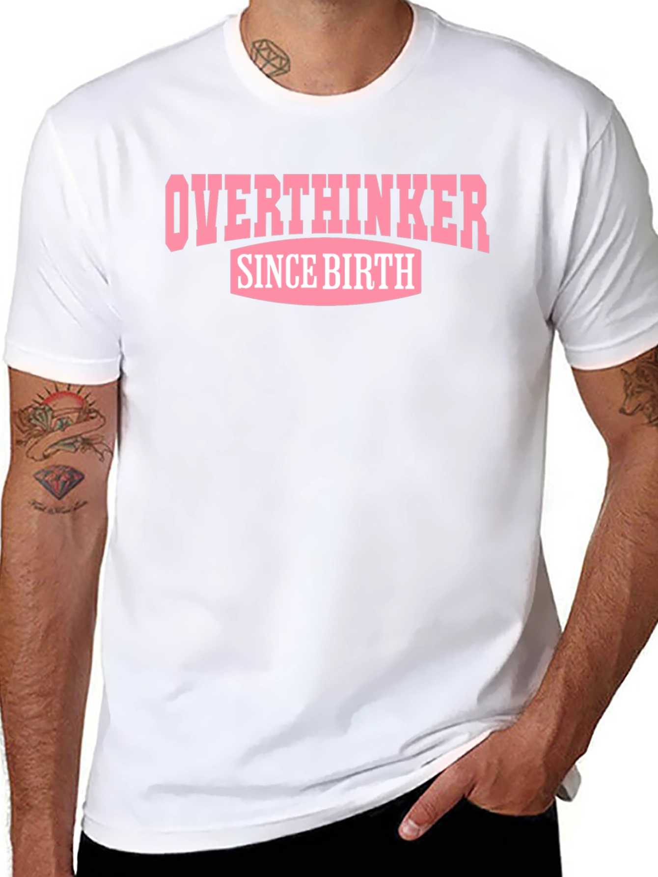 Overthinker Since Birth T-Shirt - Black