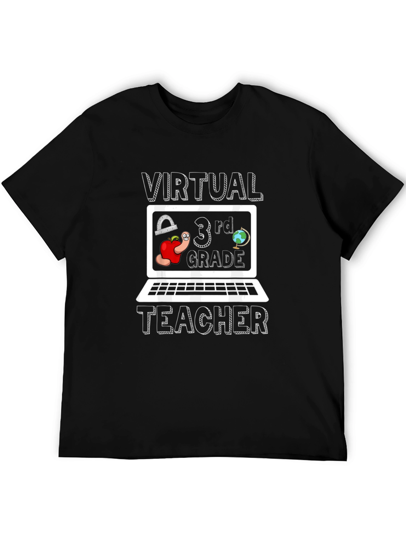 Virtual 3rd Grade Teacher Graphic T-Shirt