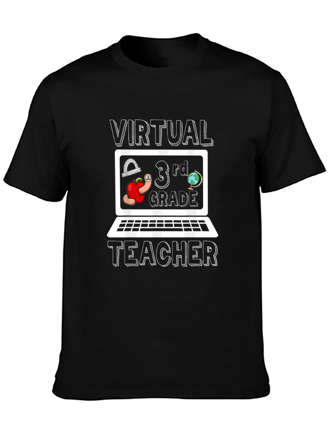 Virtual 3rd Grade Teacher Graphic T-Shirt