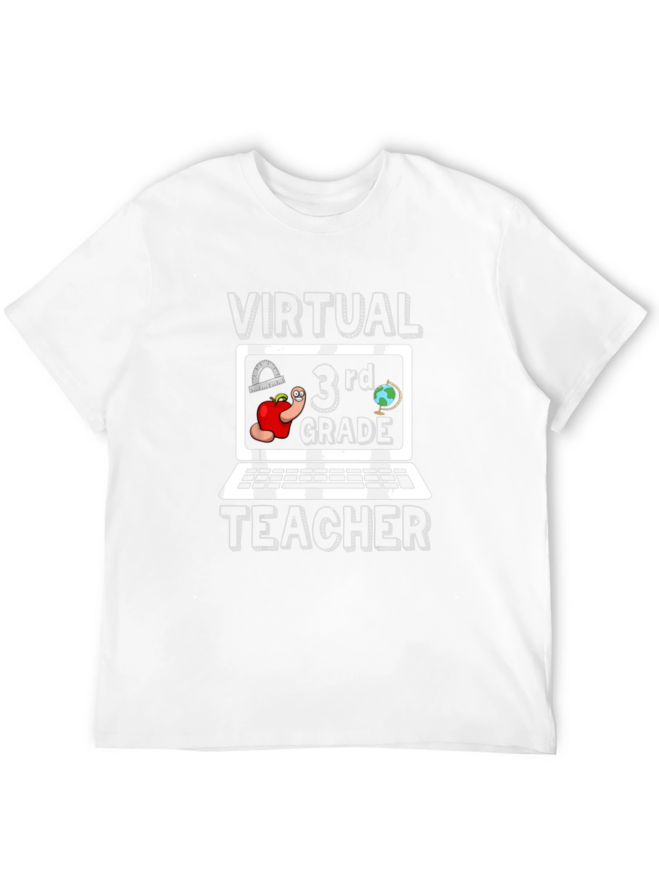 Virtual 3rd Grade Teacher Graphic T-Shirt