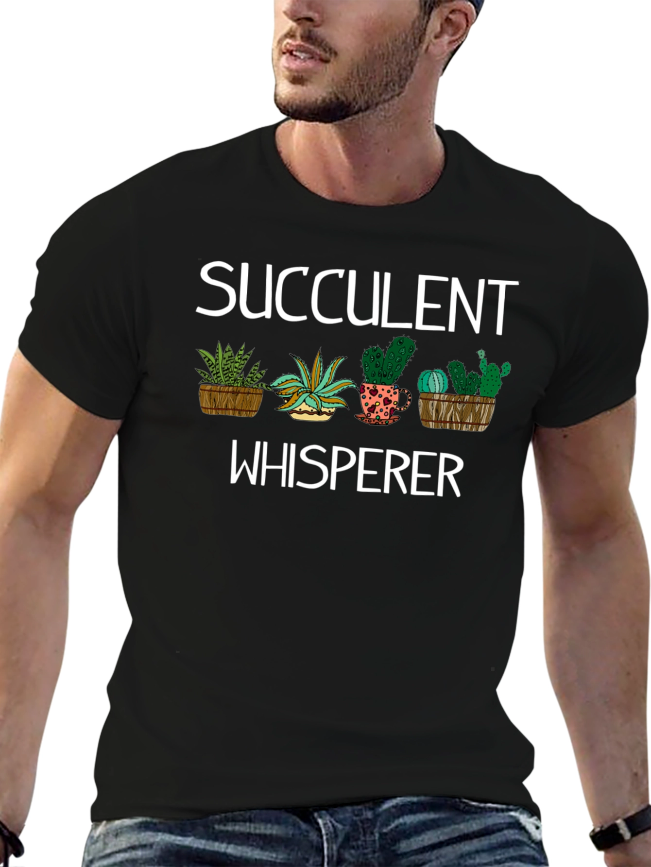 Succulent Whisperer T-Shirt - Plant Lover Tee