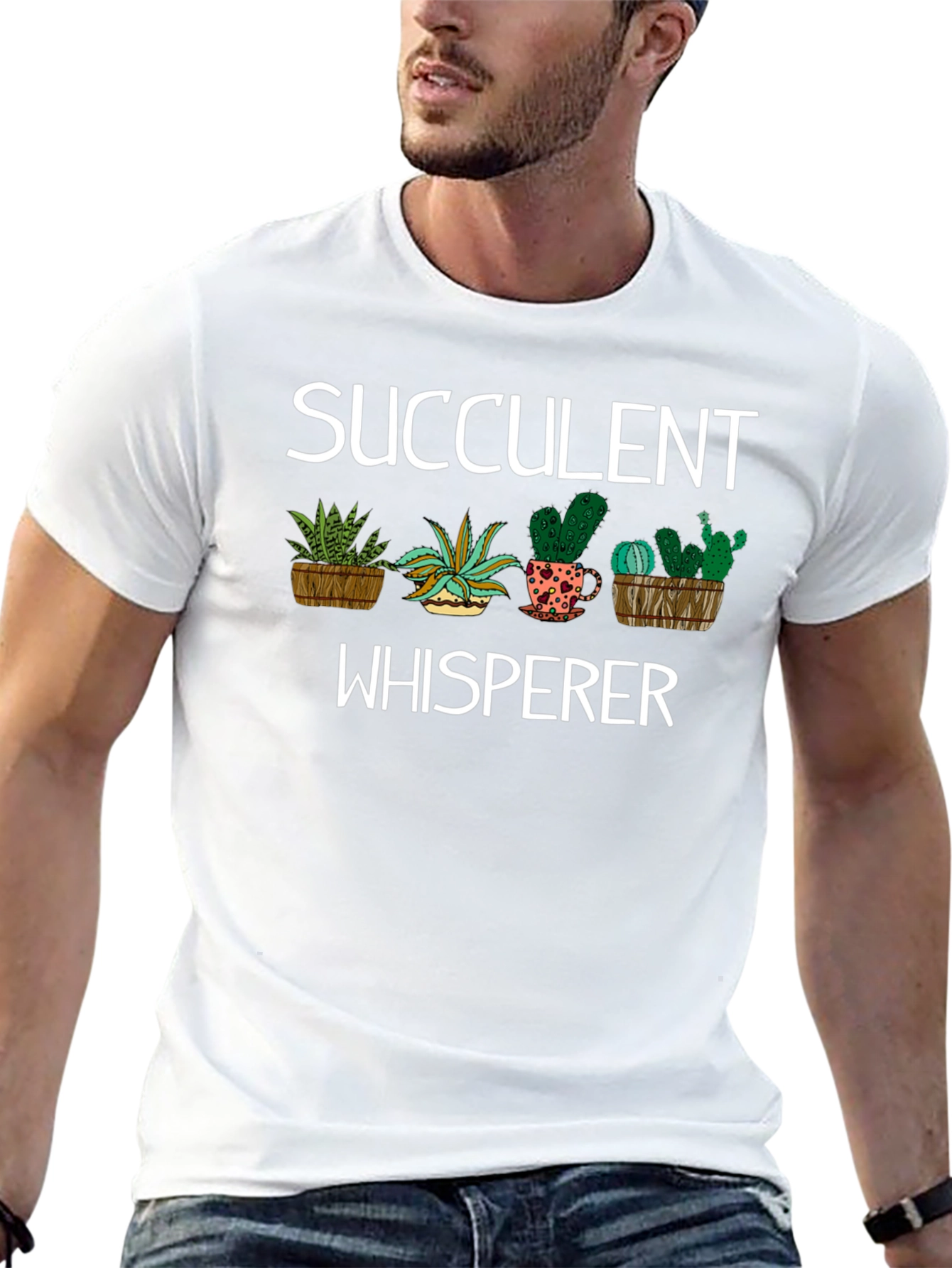 Succulent Whisperer T-Shirt - Plant Lover Tee