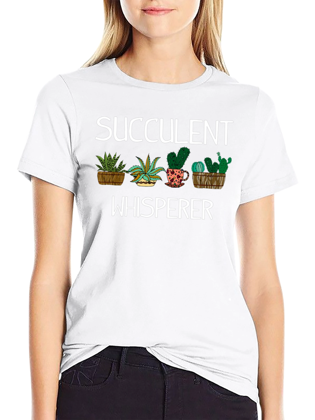 Succulent Whisperer T-Shirt - Plant Lover Tee