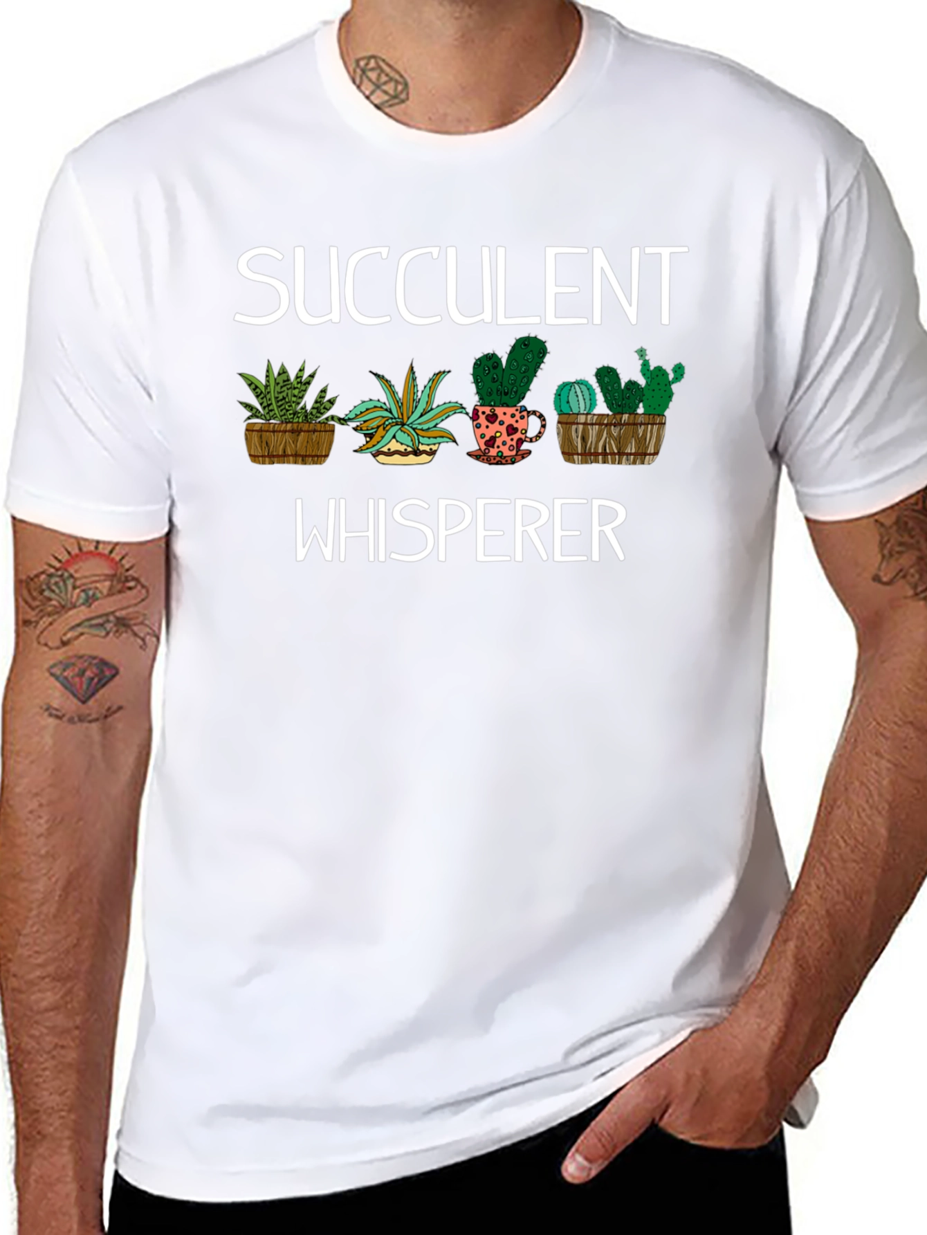 Succulent Whisperer T-Shirt - Plant Lover Tee