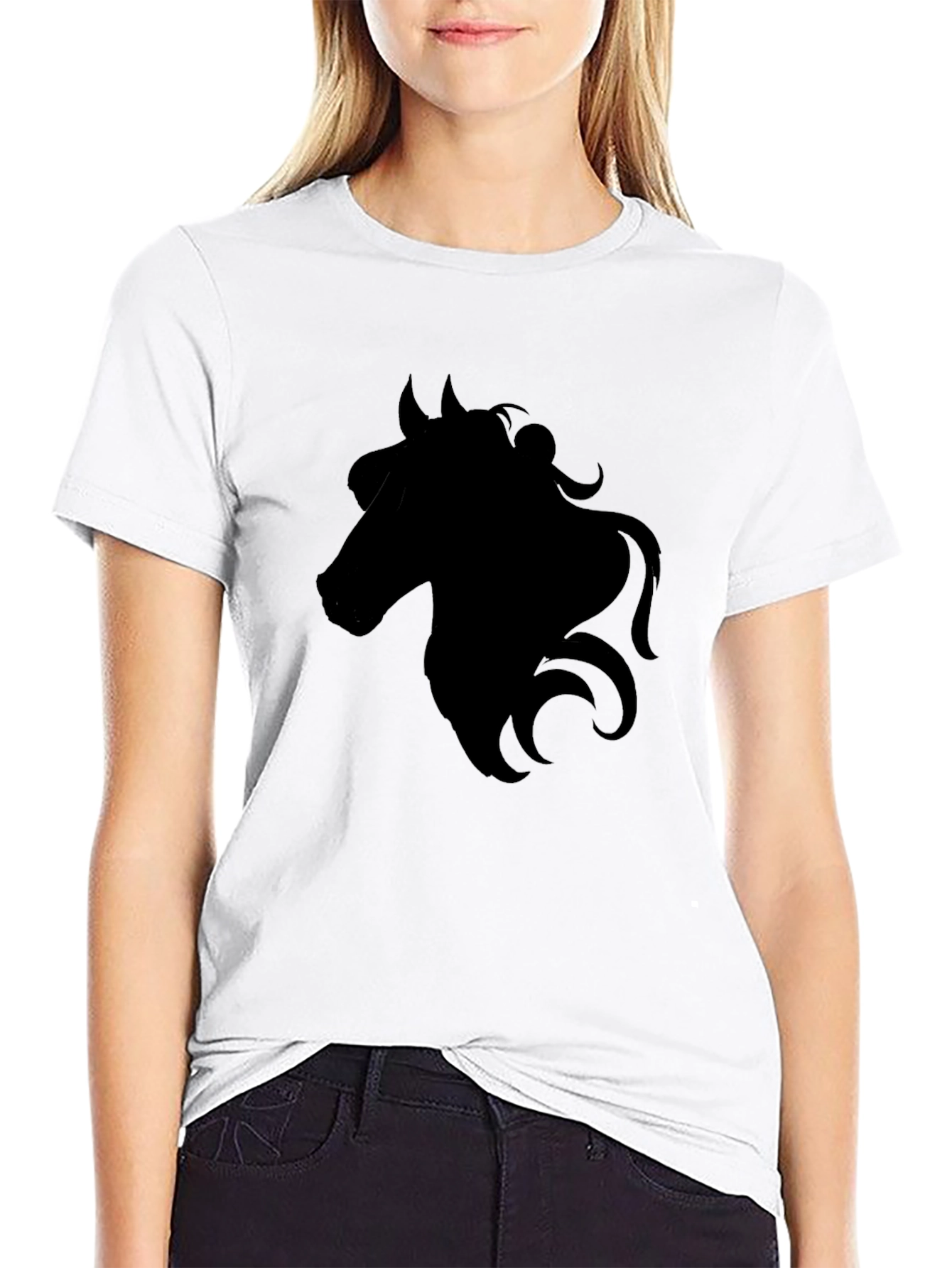 Horse Graphic Tee - Mens Black T-Shirt
