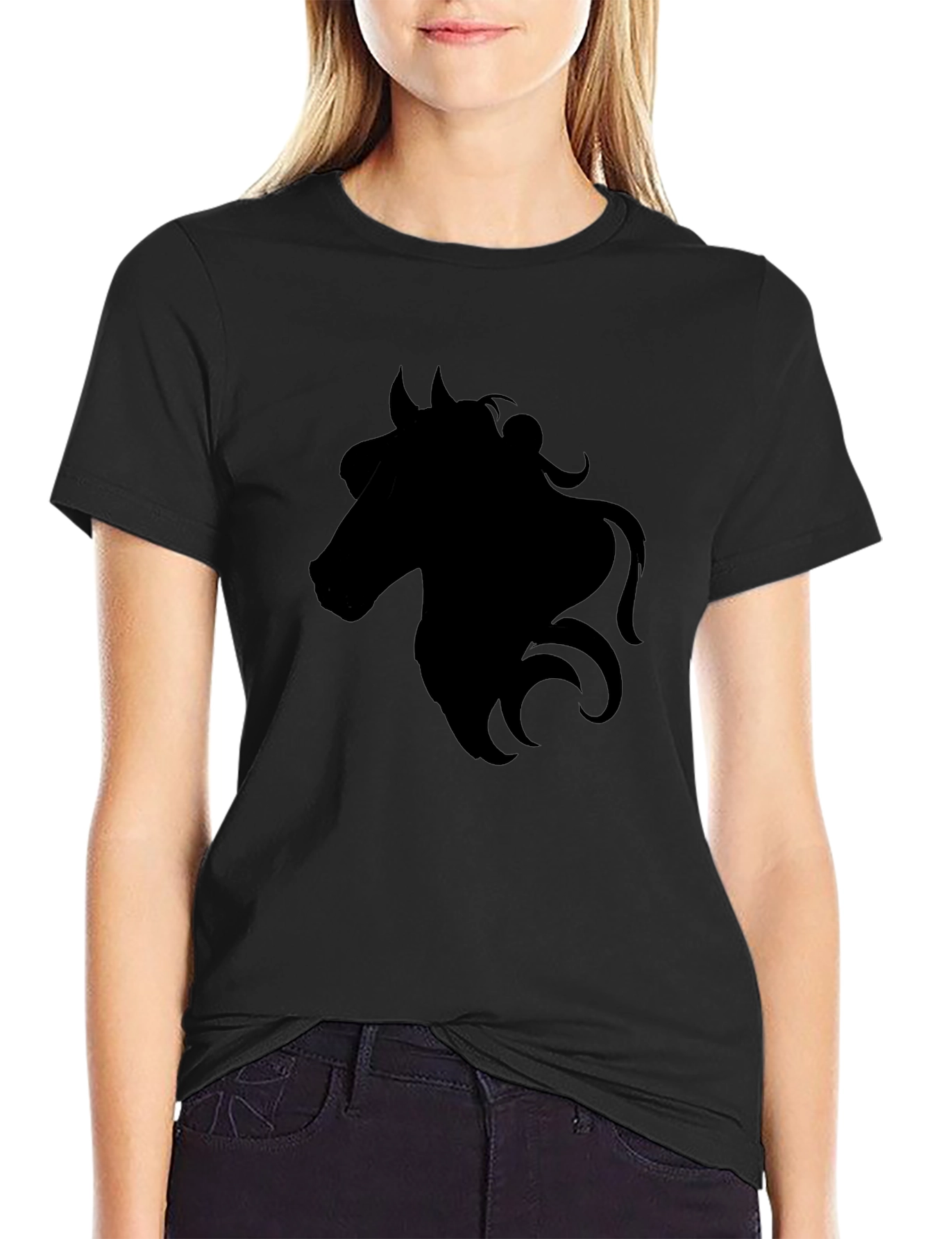 Horse Graphic Tee - Mens Black T-Shirt