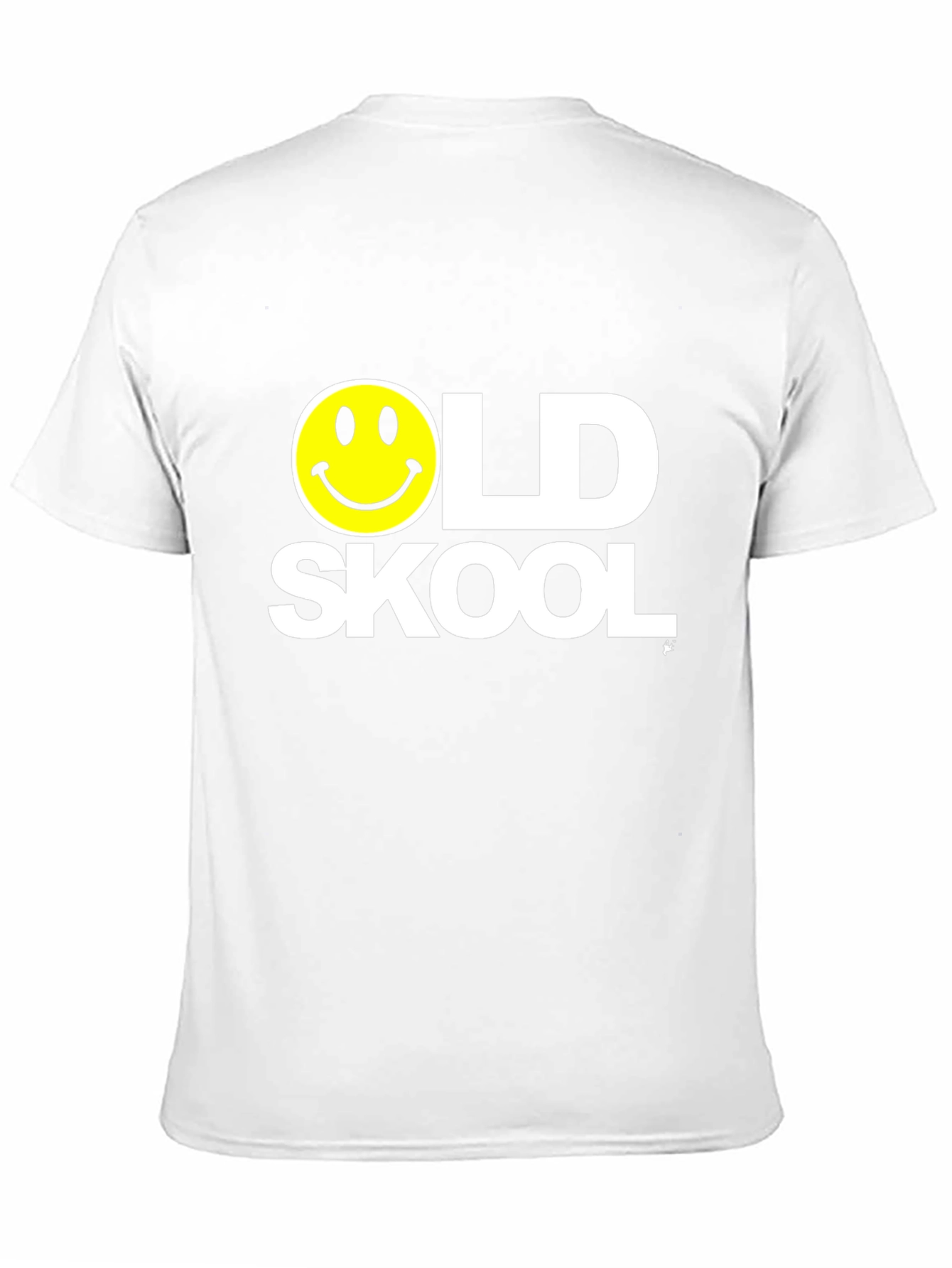 Old Skool Smiley Face Black T-Shirt