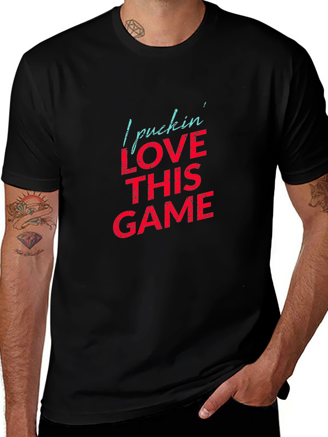 Hockey Fan T-Shirt - I Pucking Love This Game