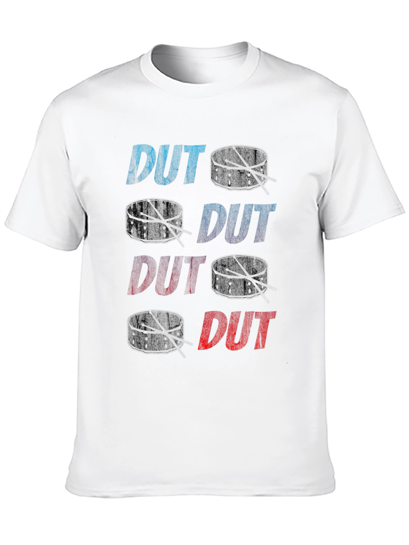 Drums T-Shirt DUT Graphic Print