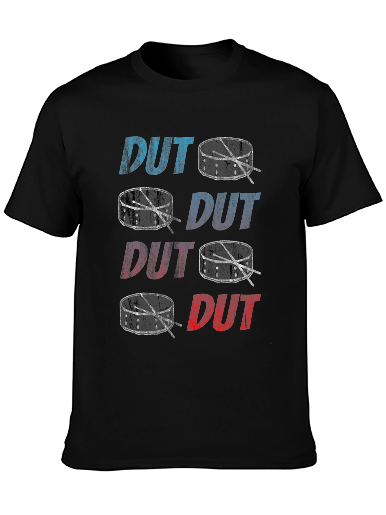 Drums T-Shirt DUT Graphic Print
