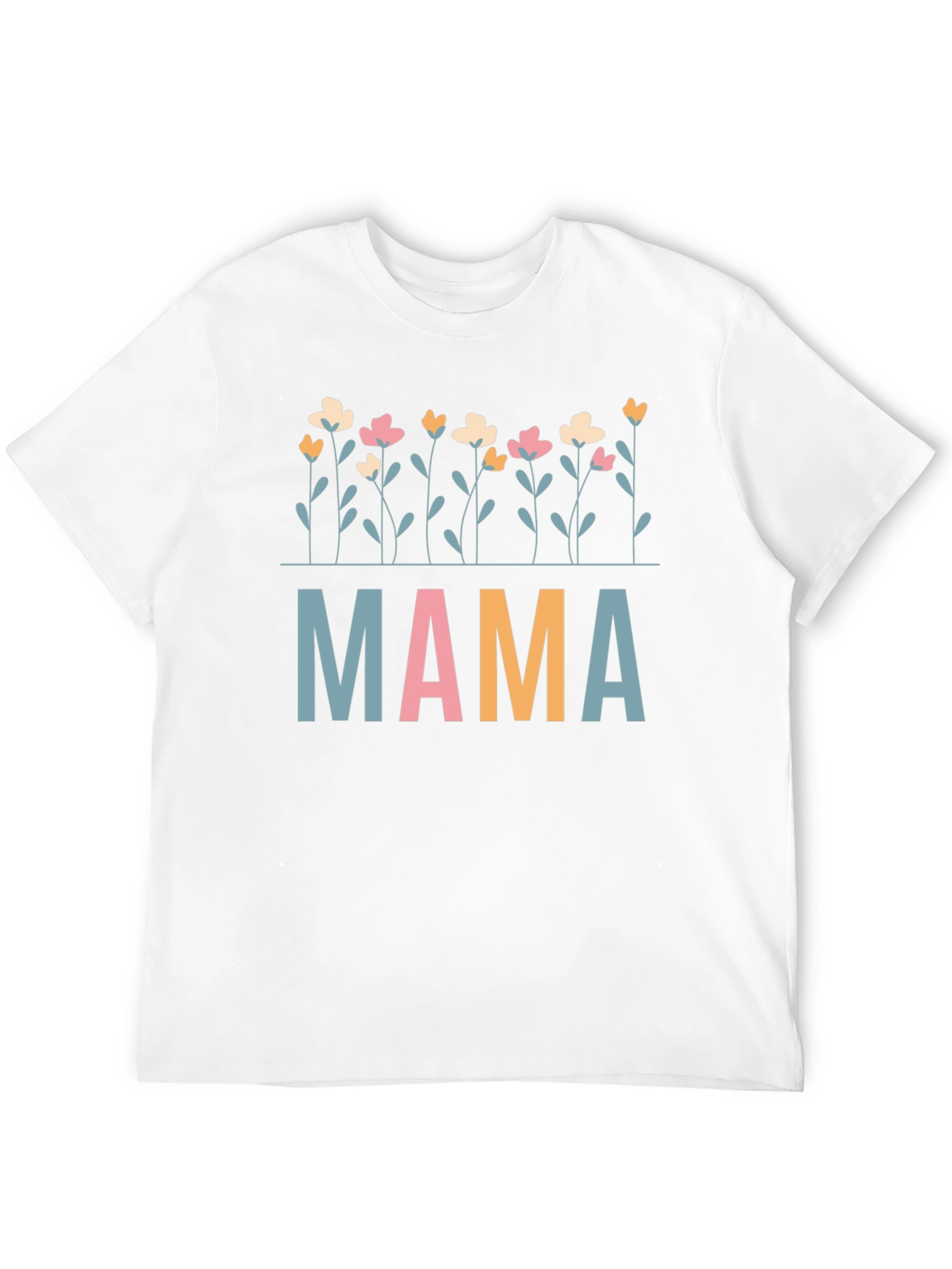 Mama Floral Graphic Tee - Cute Mom Shirt