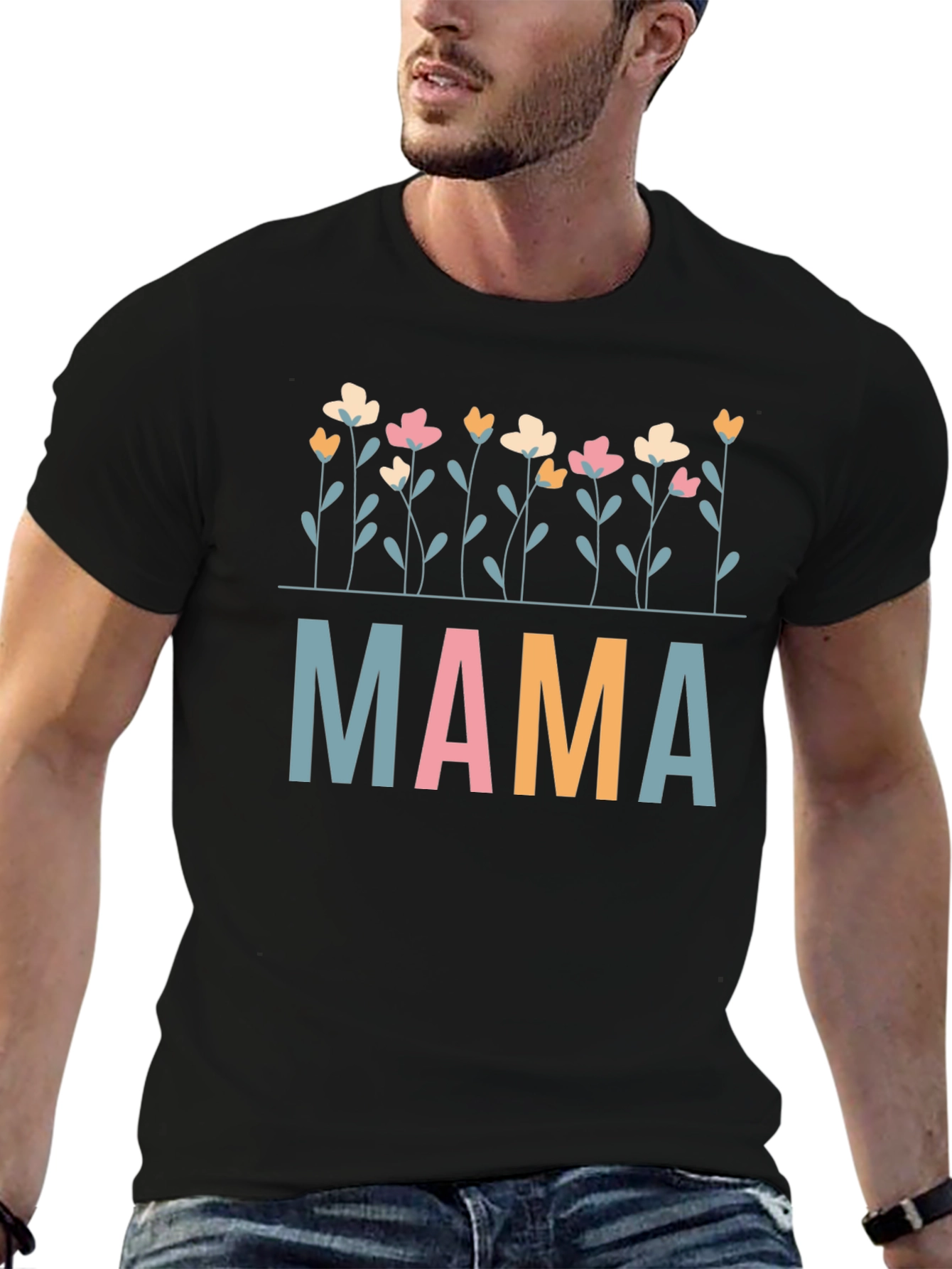 Mama Floral Graphic Tee - Cute Mom Shirt